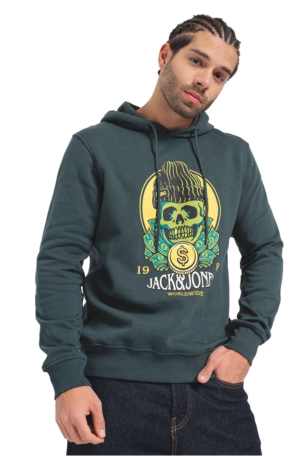 Jack & Jones Erkek Sweatshirts 12248898 Yeşil