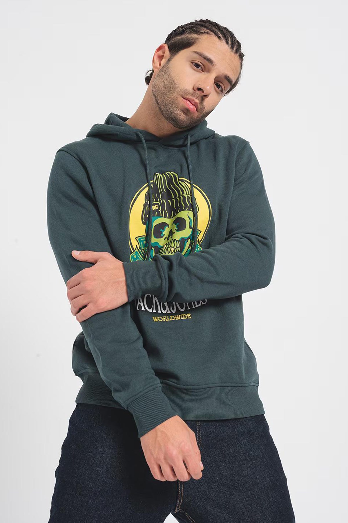 Jack & Jones Erkek Sweatshirts 12248898 Yeşil