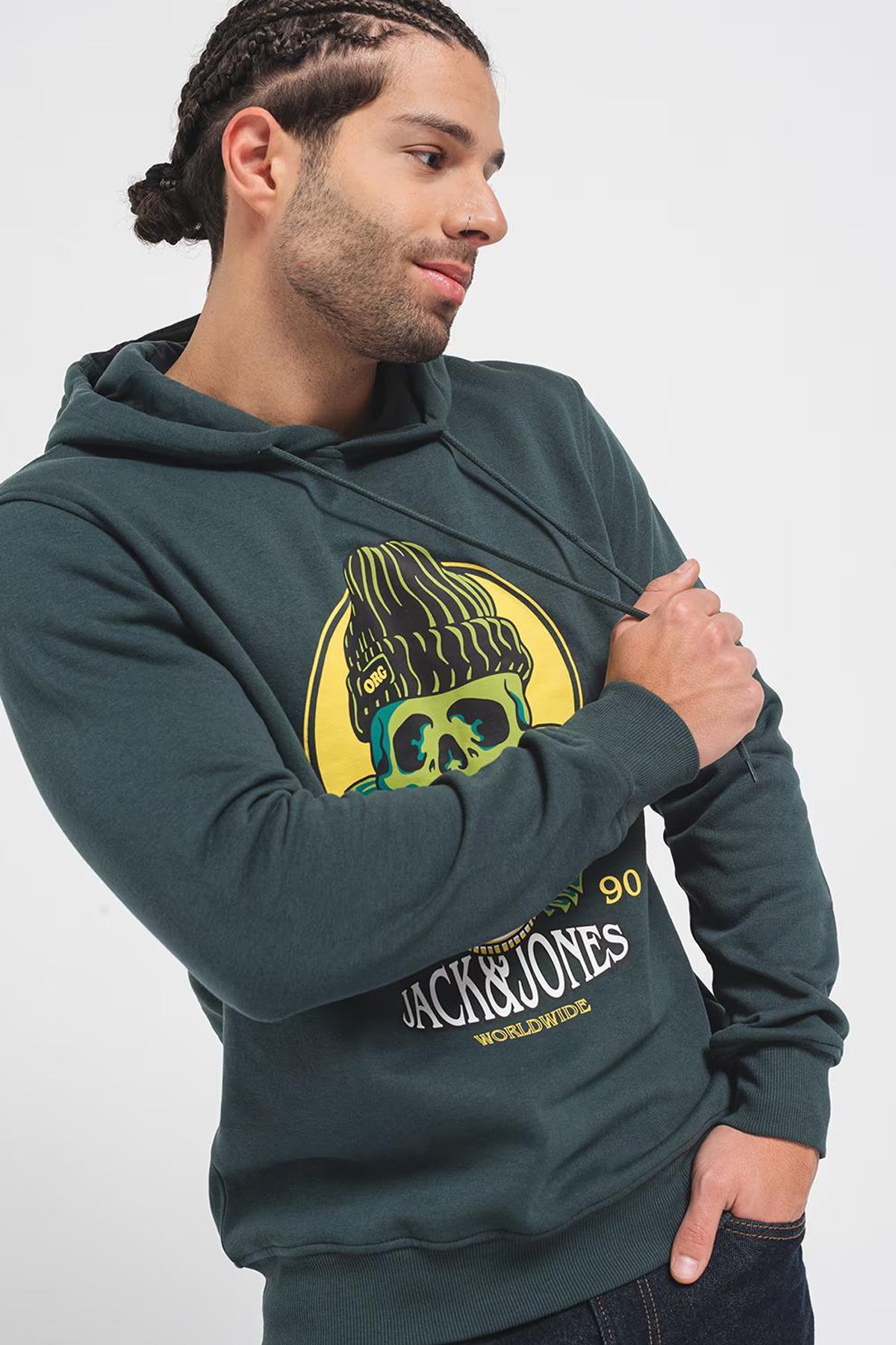 Jack & Jones Erkek Sweatshirts 12248898 Yeşil
