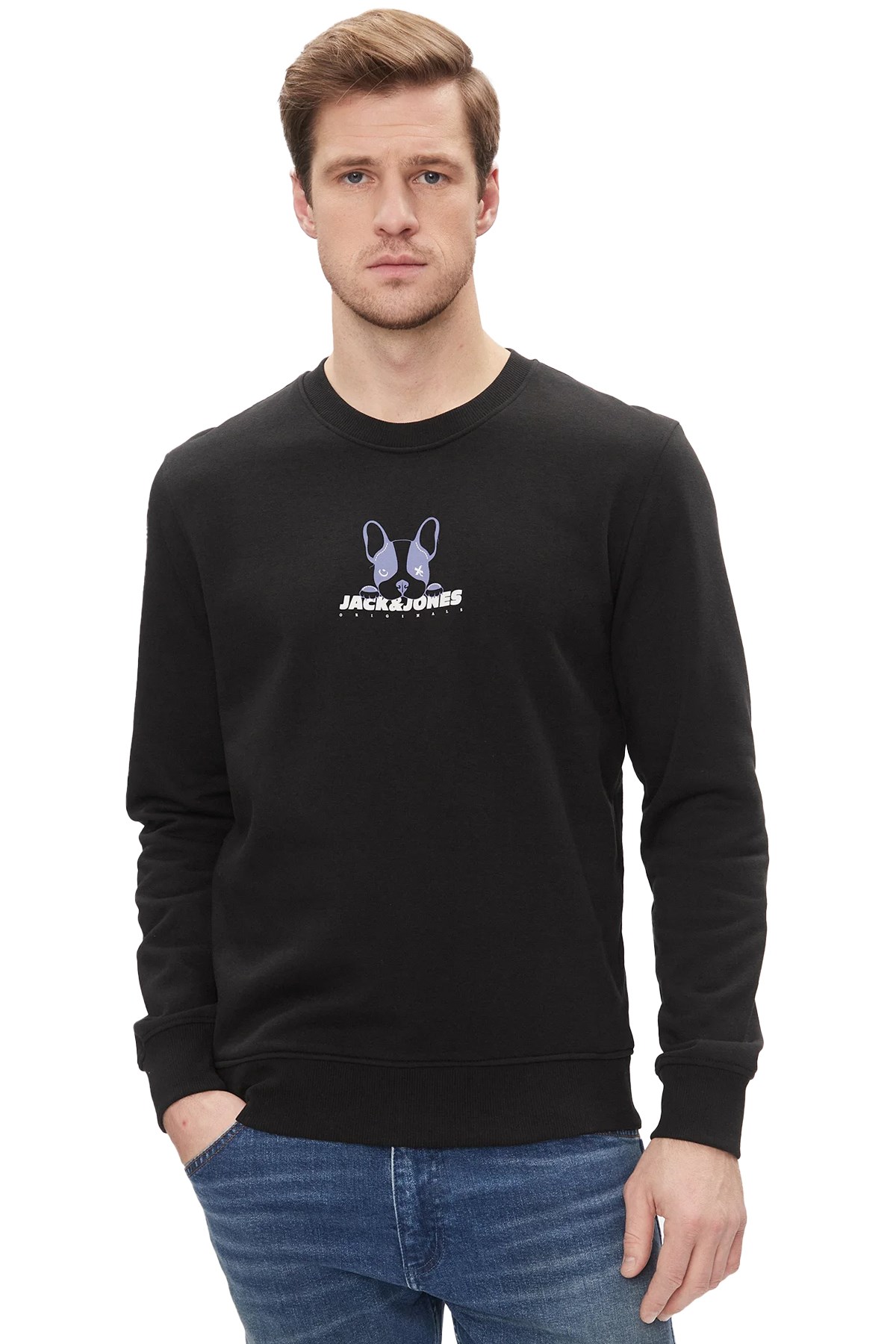 Jack & Jones Erkek Sweatshirts 12248906 Siyah