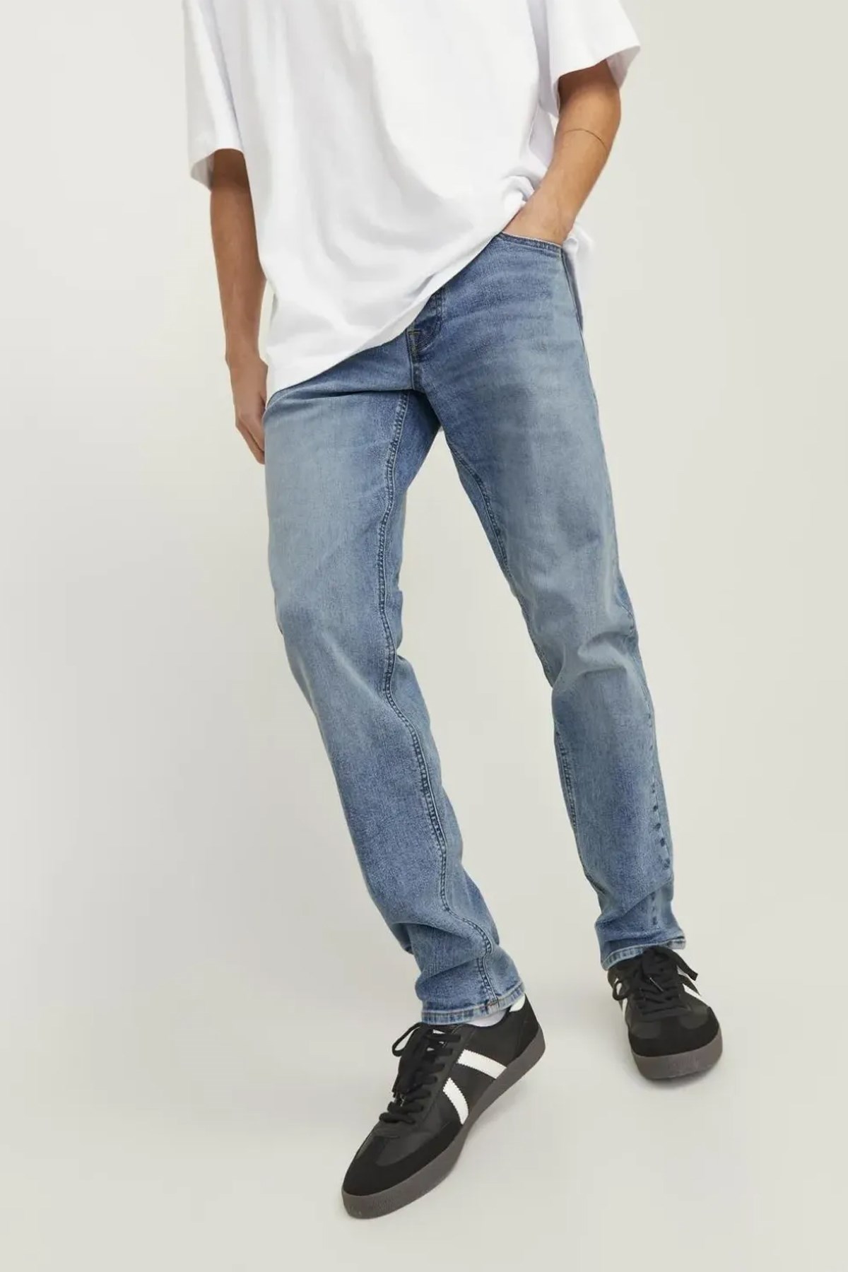 Jack & Jones Erkek Jeans 12249191 Mavi
