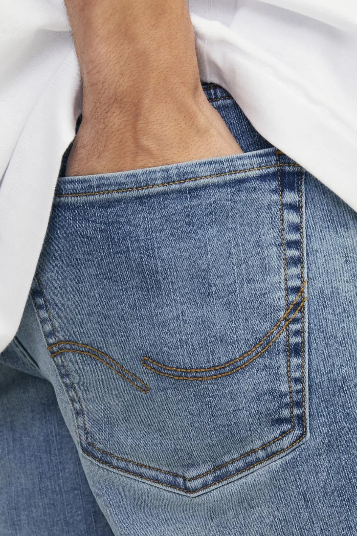 Jack & Jones Erkek Jeans 12249191 Mavi
