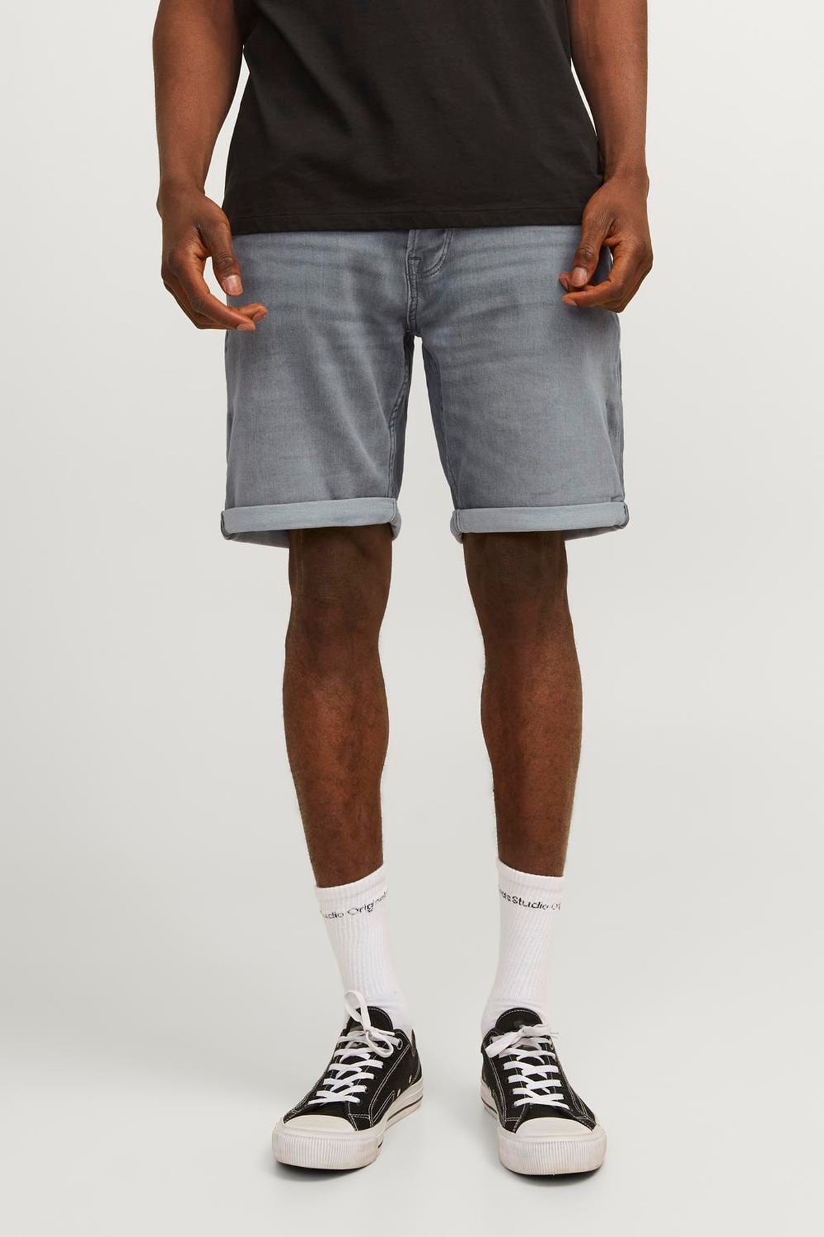 Jack & Jones Erkek Kot Şort 12249214 Gri