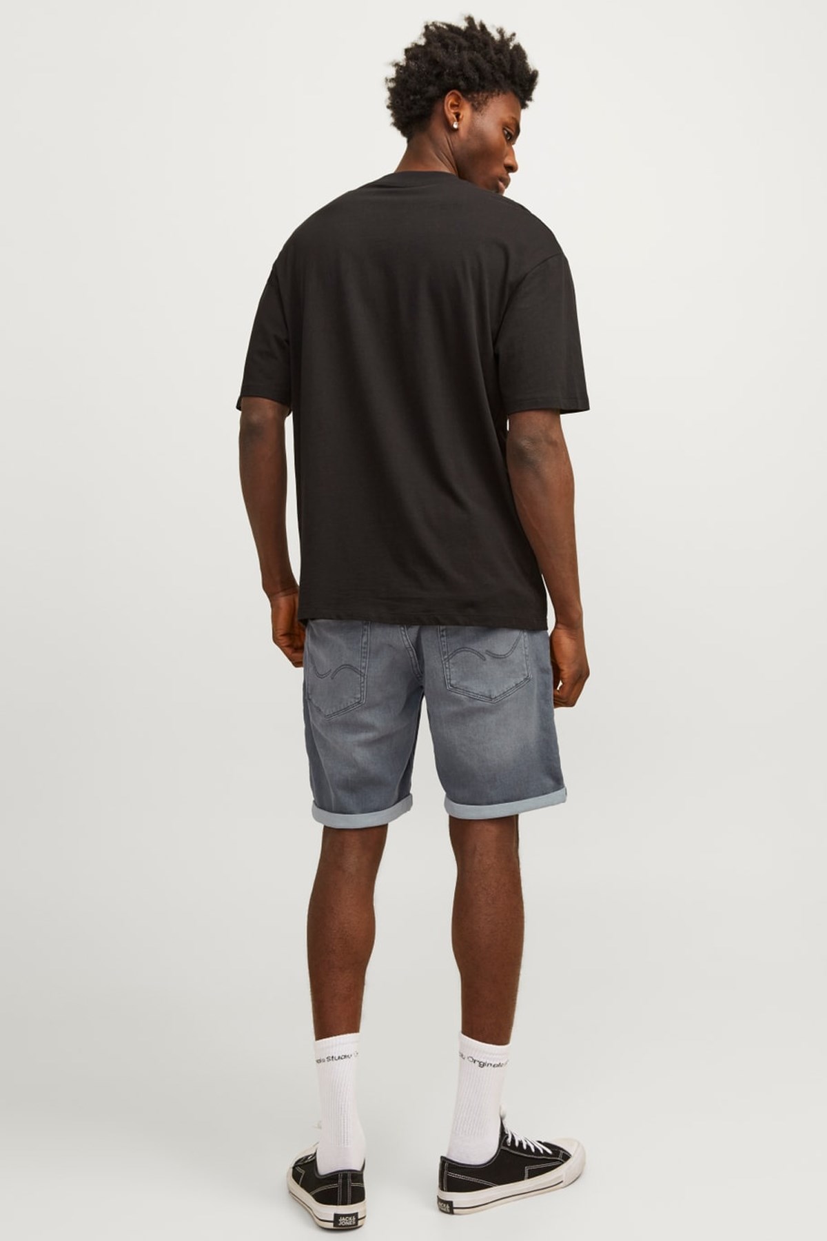 Jack & Jones Erkek Kot Şort 12249214 Gri