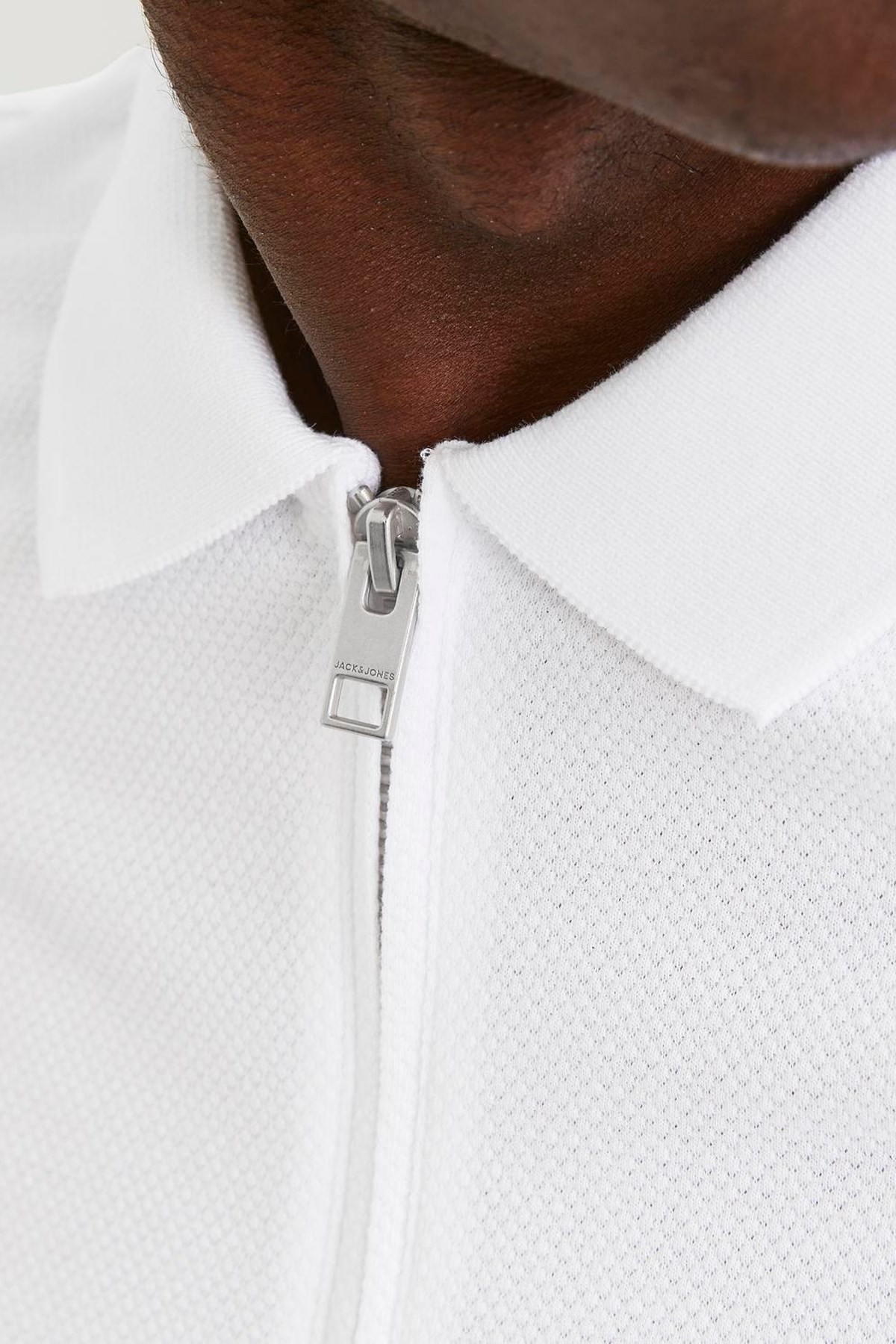 Jack & Jones Erkek Polo Yaka Tişört 12249324 Beyaz