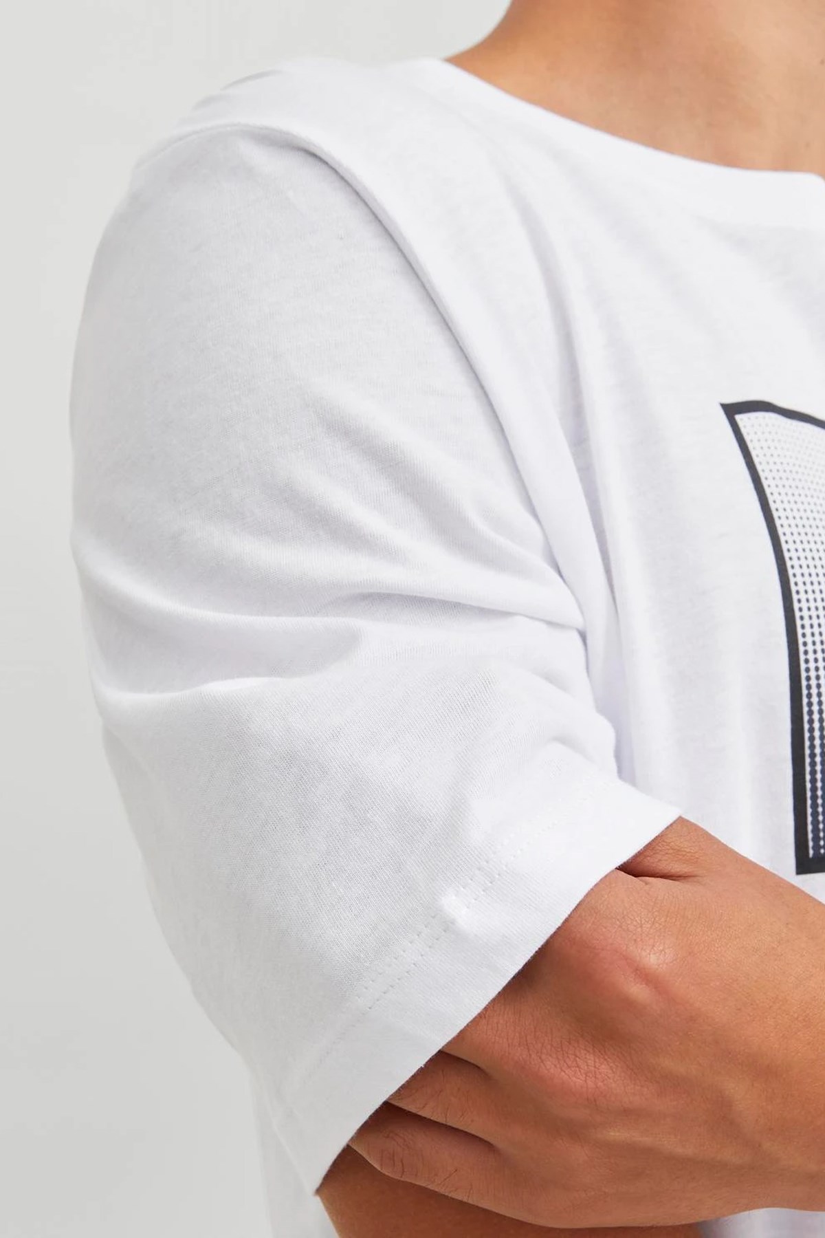 Jack & Jones Erkek Tişört 12249331 Beyaz