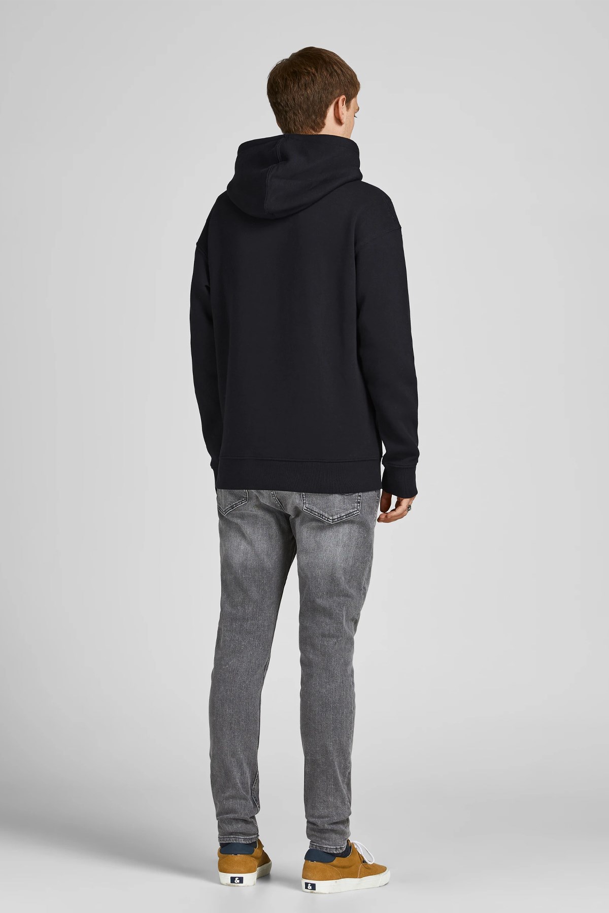 Jack & Jones Erkek Jjebradley Sweatshirt 12249340 Siyah