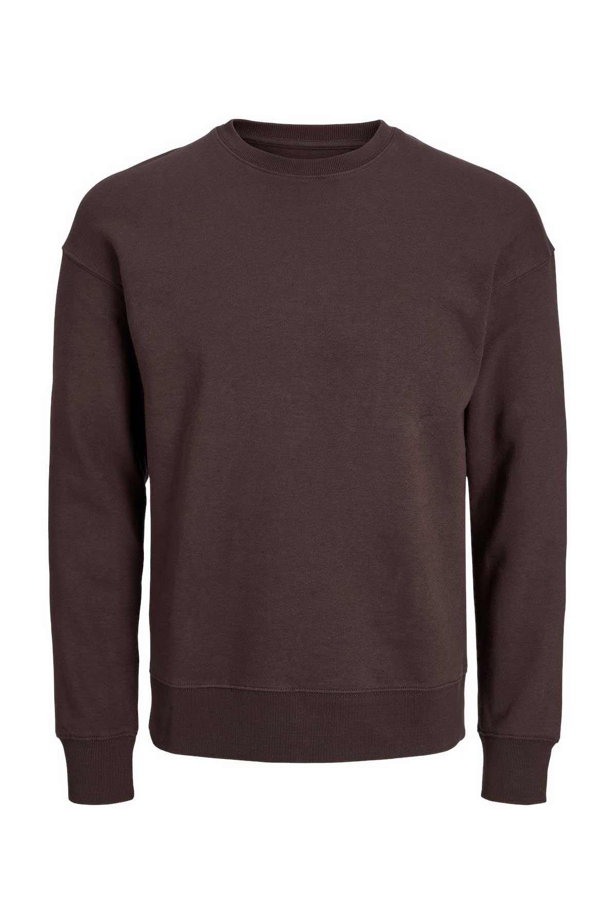 Jack & Jones Jjebradley Erkek Sweatshirt 12249341 Kahverengi