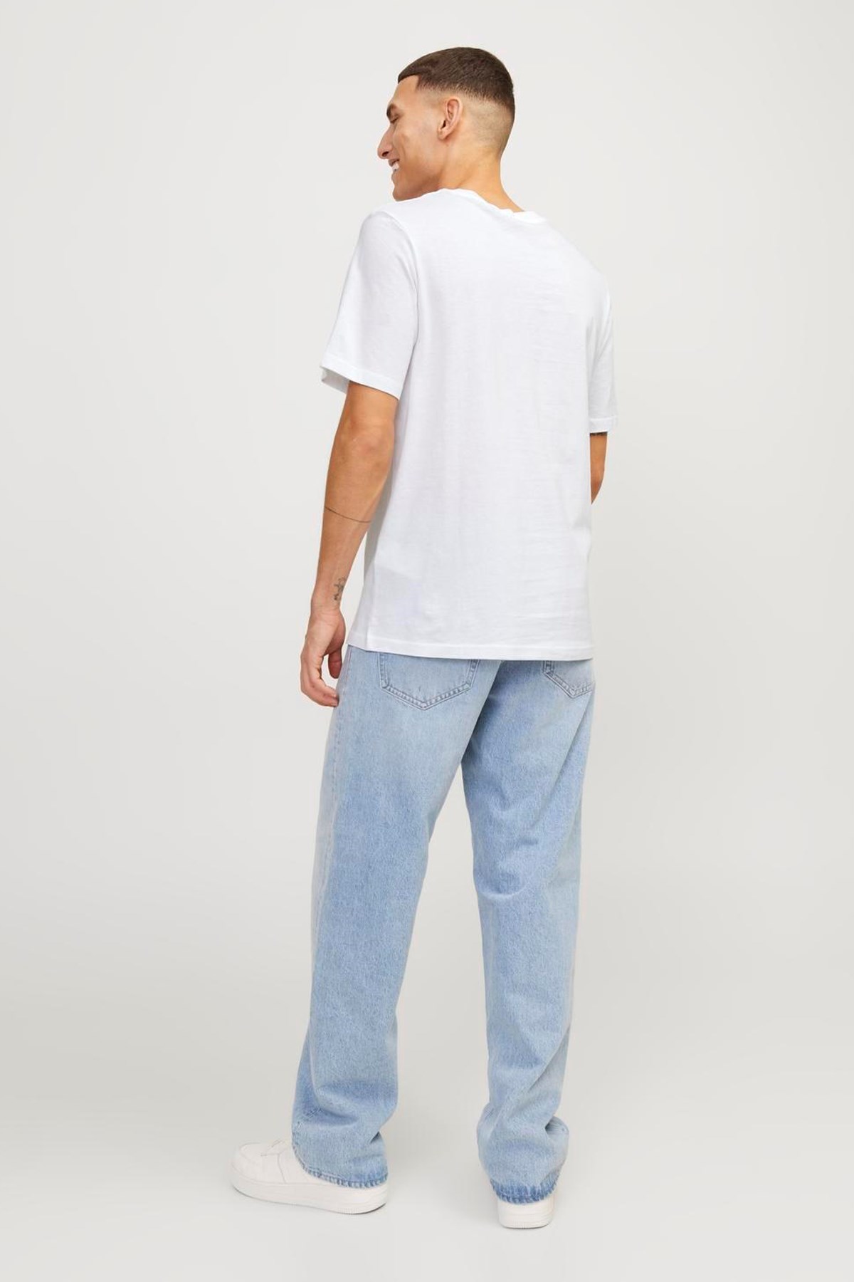 Jack & Jones Erkek Tişört 12250411 Beyaz