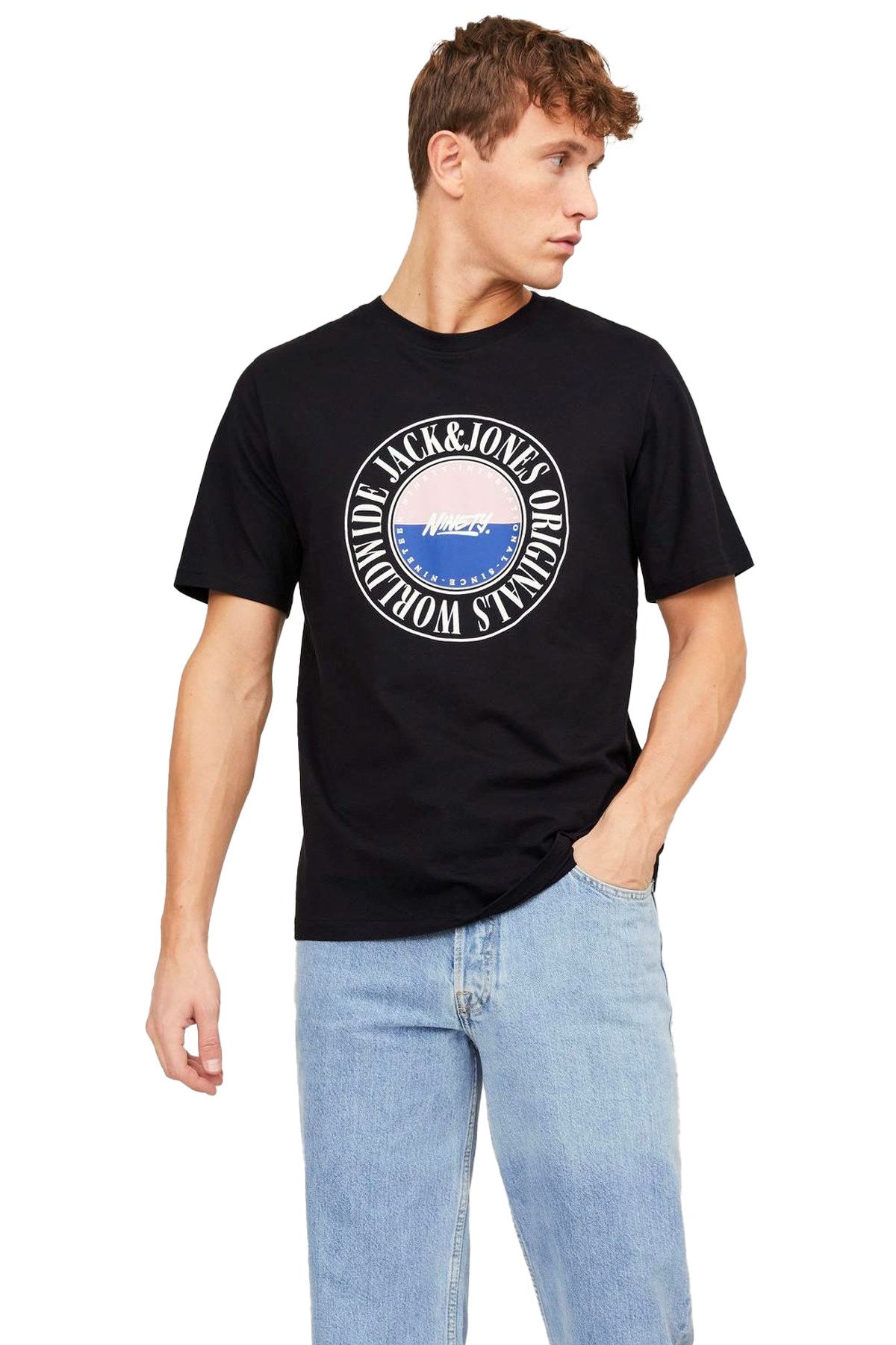 Jack & Jones Erkek Tişört 12250411 Siyah