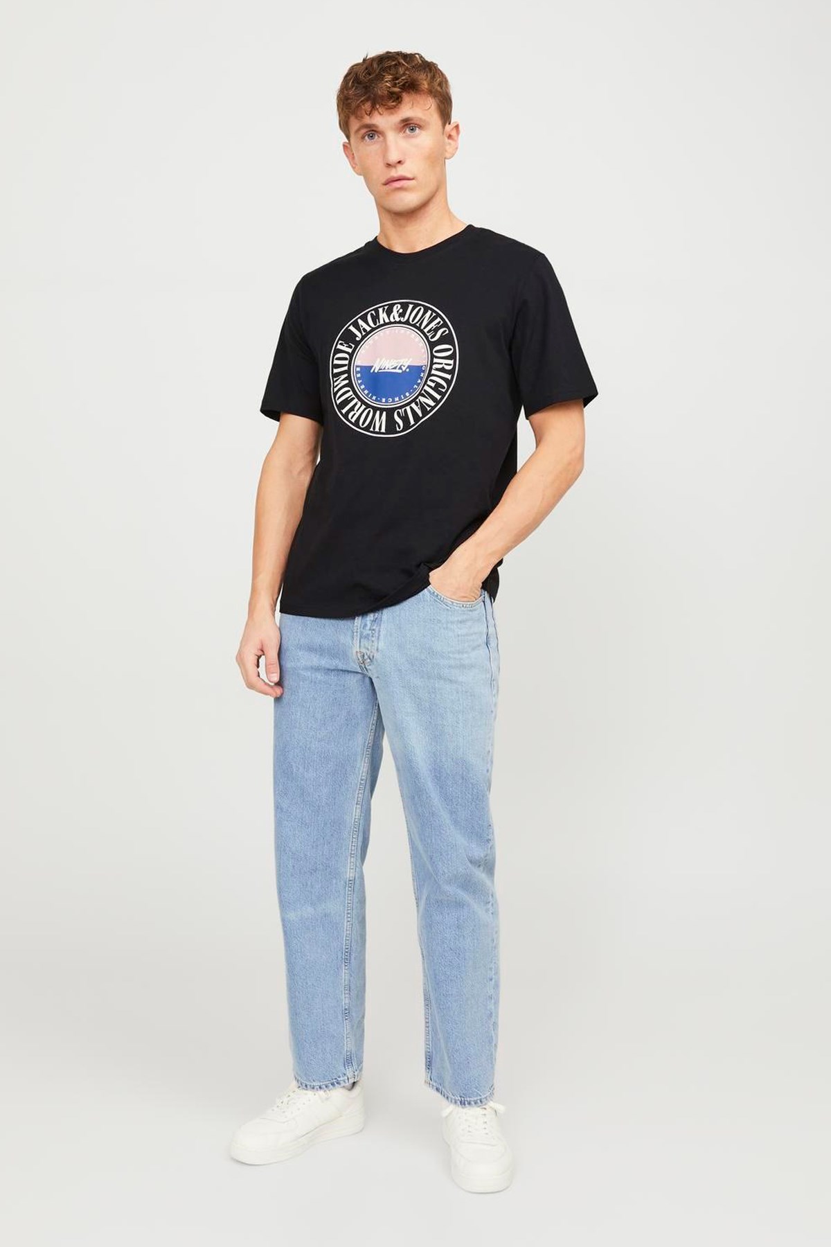 Jack & Jones Erkek Tişört 12250411 Siyah