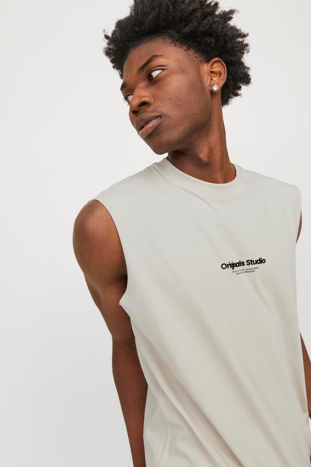 Jack & Jones Erkek Tişört 12250430 Bej