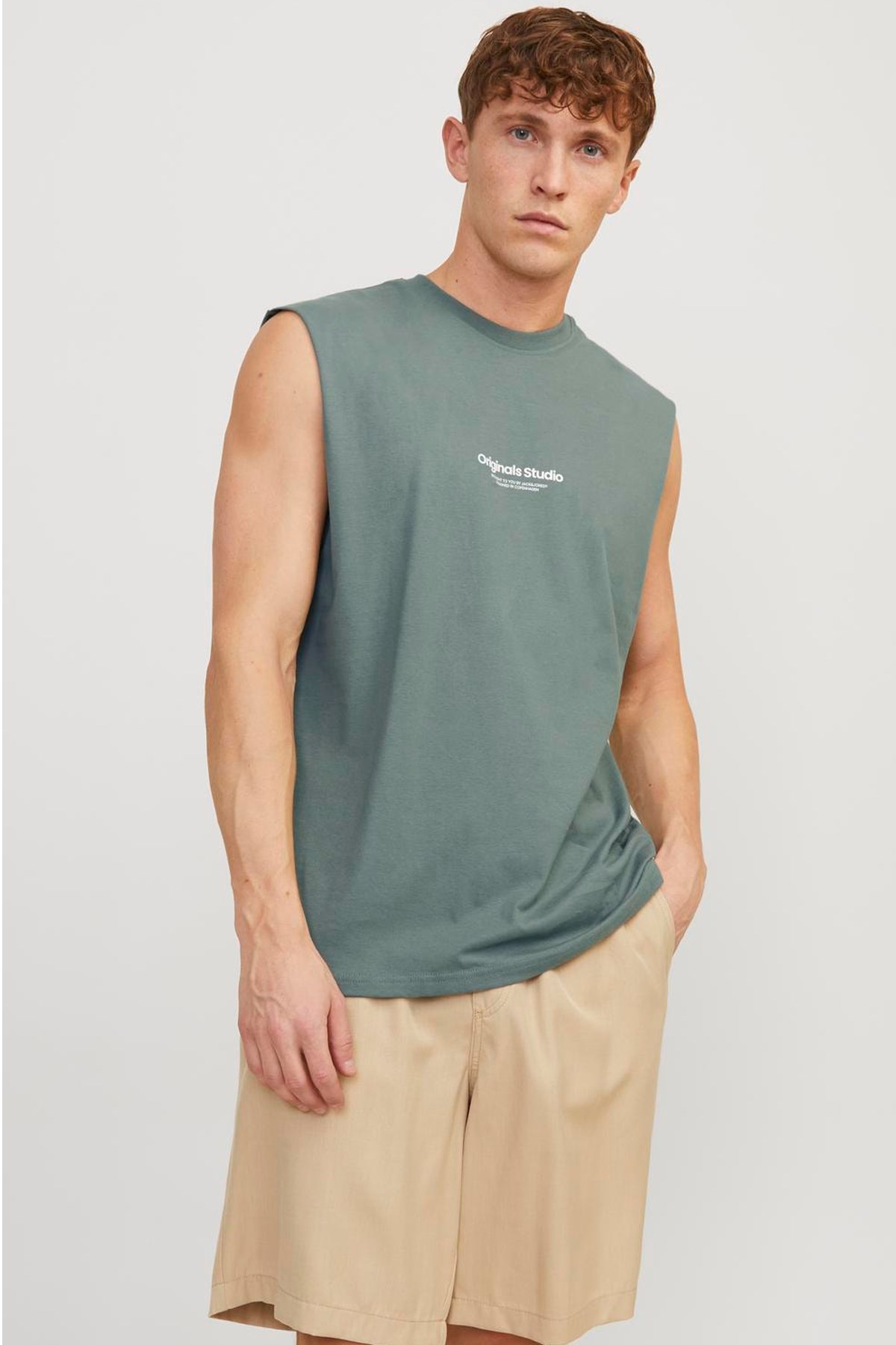 Jack & Jones Erkek Tişört 12250430 Yeşil