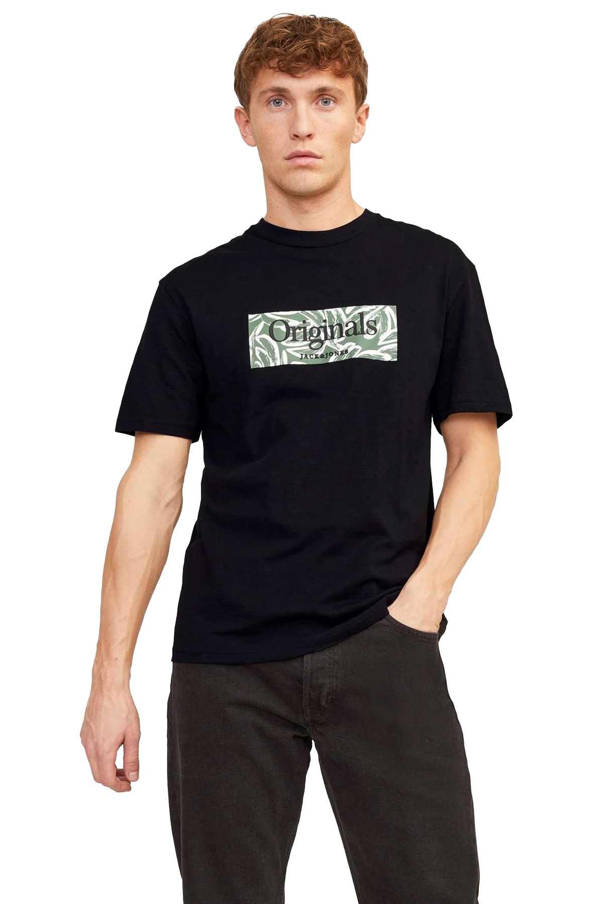 Jack & Jones Erkek Tişört 12250436 Siyah