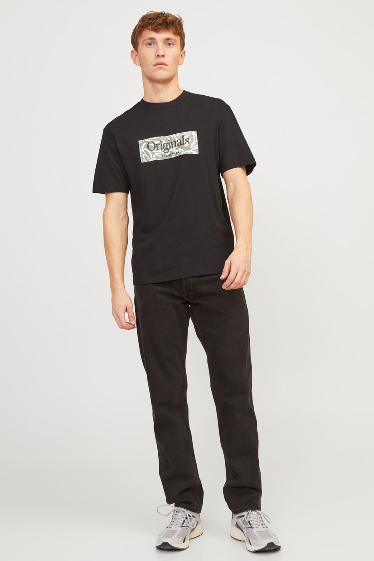 Jack & Jones Erkek Tişört 12250436 Siyah