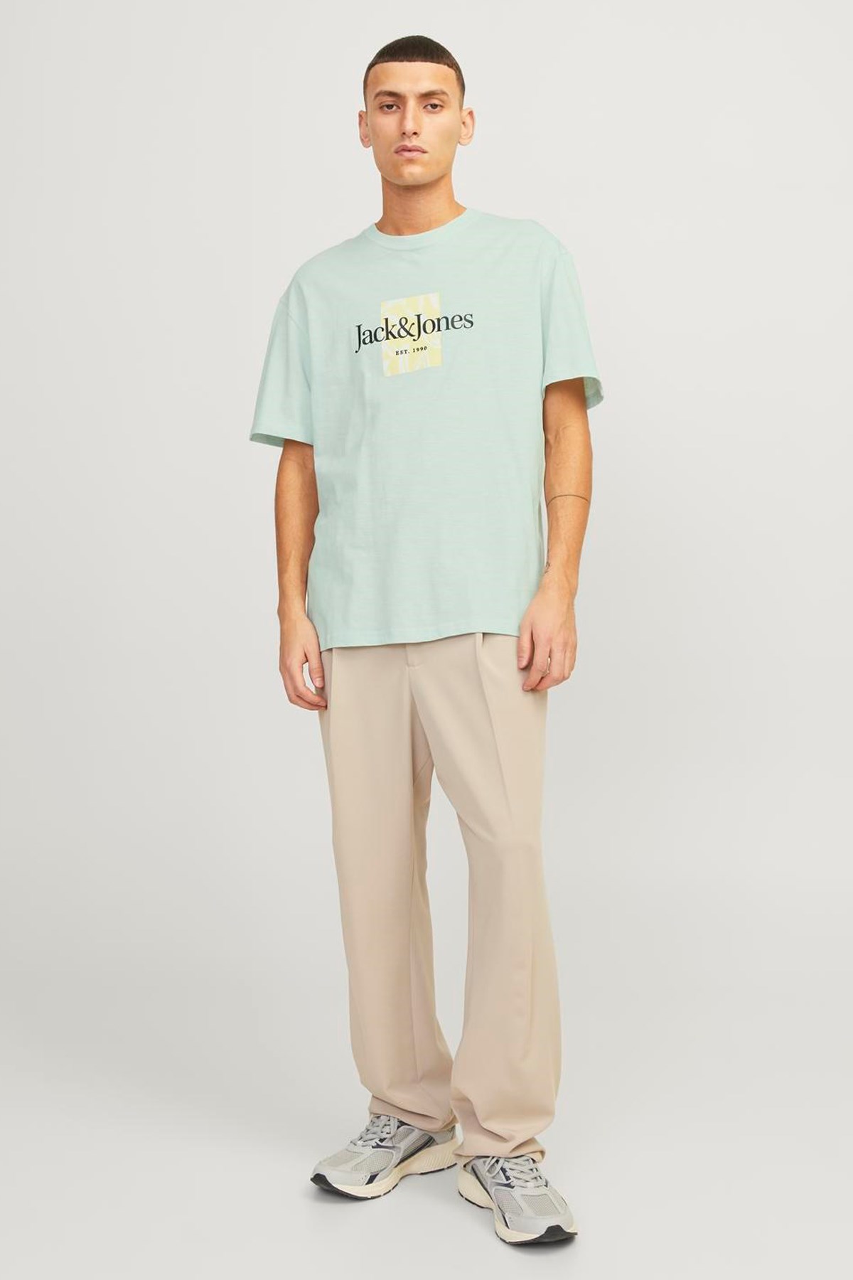 Jack & Jones Erkek Tişört 12250436 Yeşil