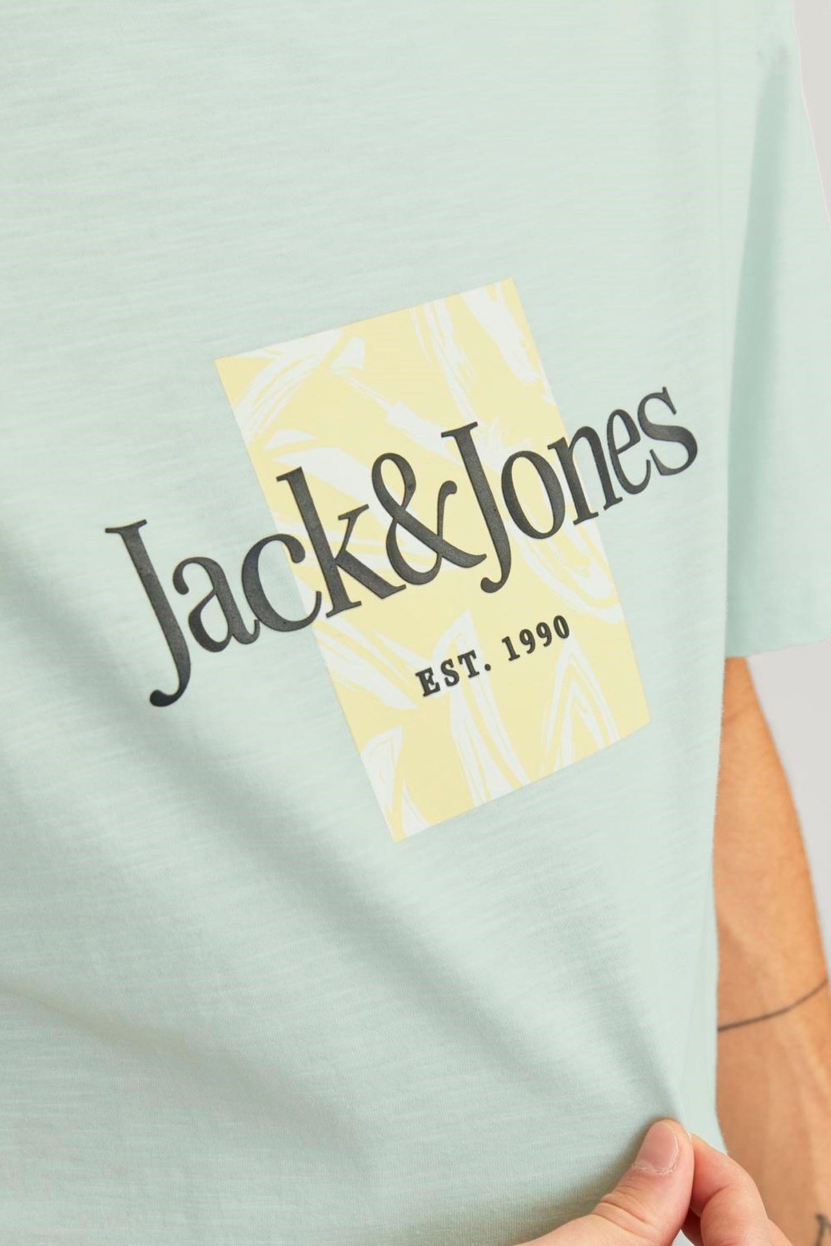 Jack & Jones Erkek Tişört 12250436 Yeşil