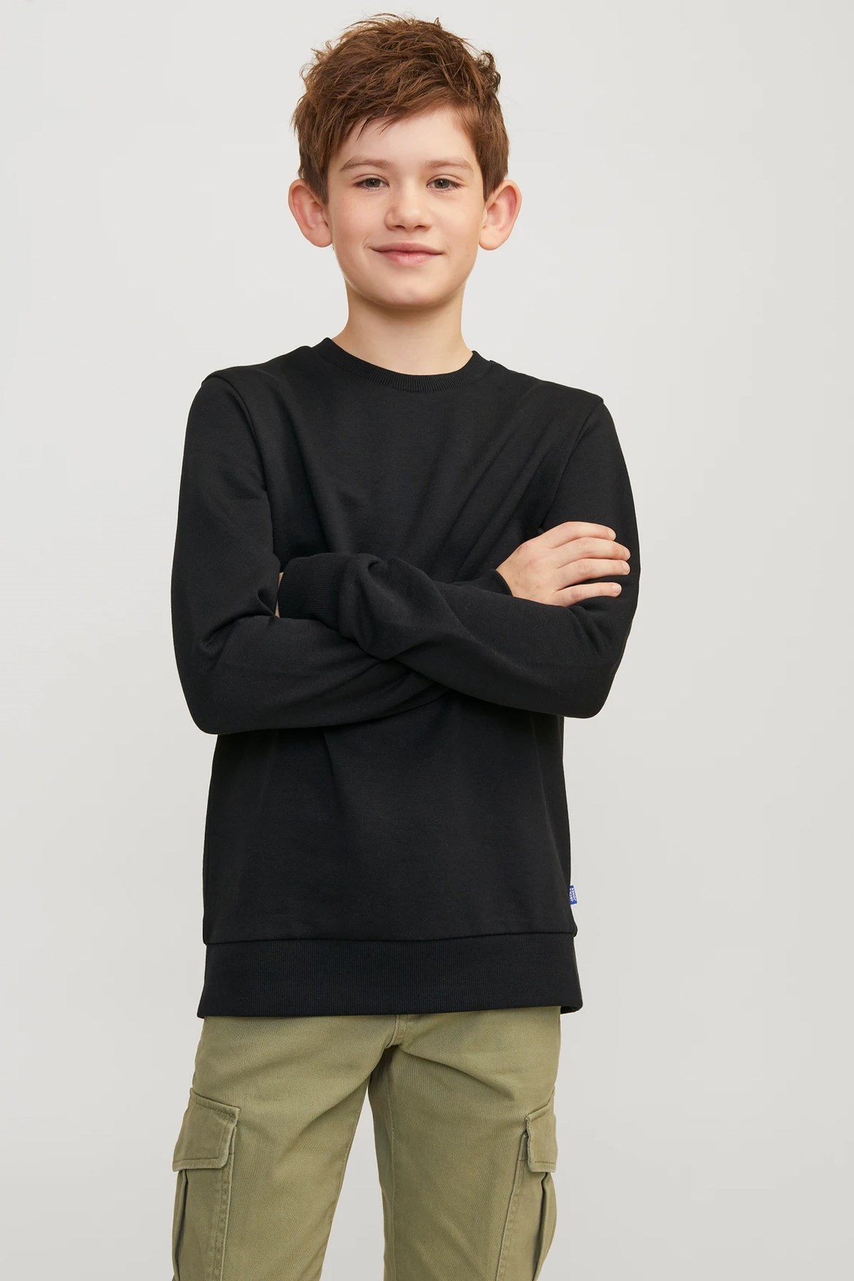 Jack & Jones Jjebradley Çocuk Sweatshirt 12250530 Siyah