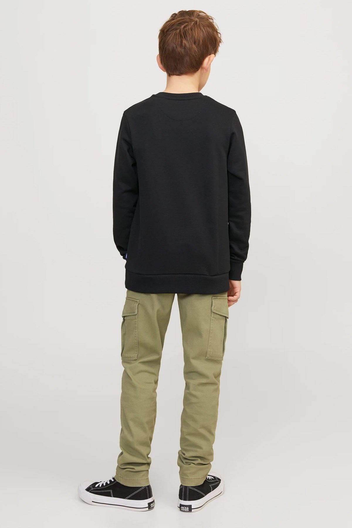 Jack & Jones Jjebradley Çocuk Sweatshirt 12250530 Siyah