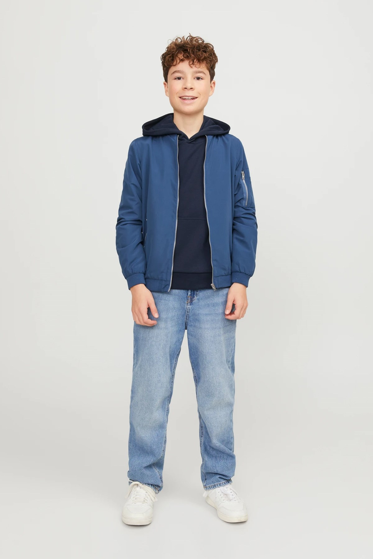 Jack & Jones Jjebradley Çocuk Sweatshirt 12250531 Lacivert