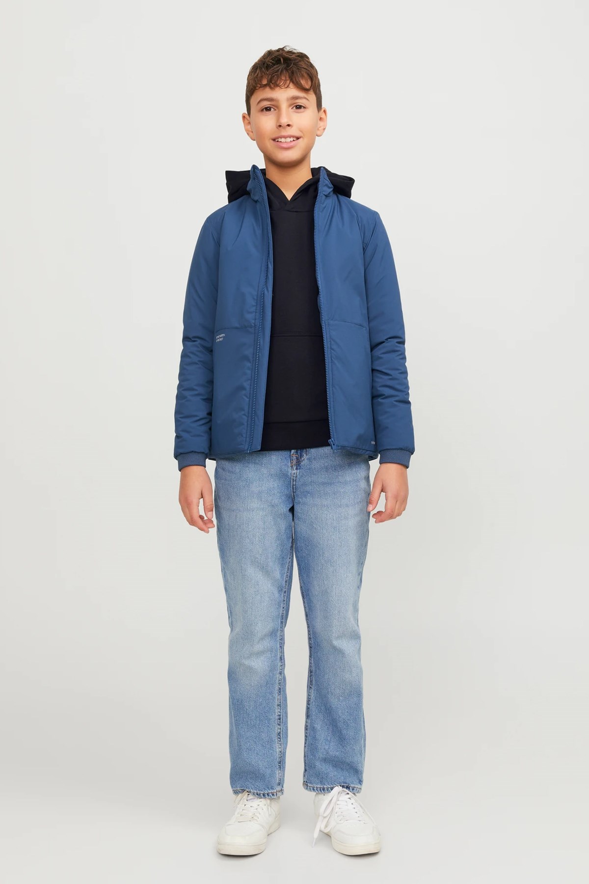 Jack & Jones Jjebradley Çocuk Sweatshirt 12250531 Siyah