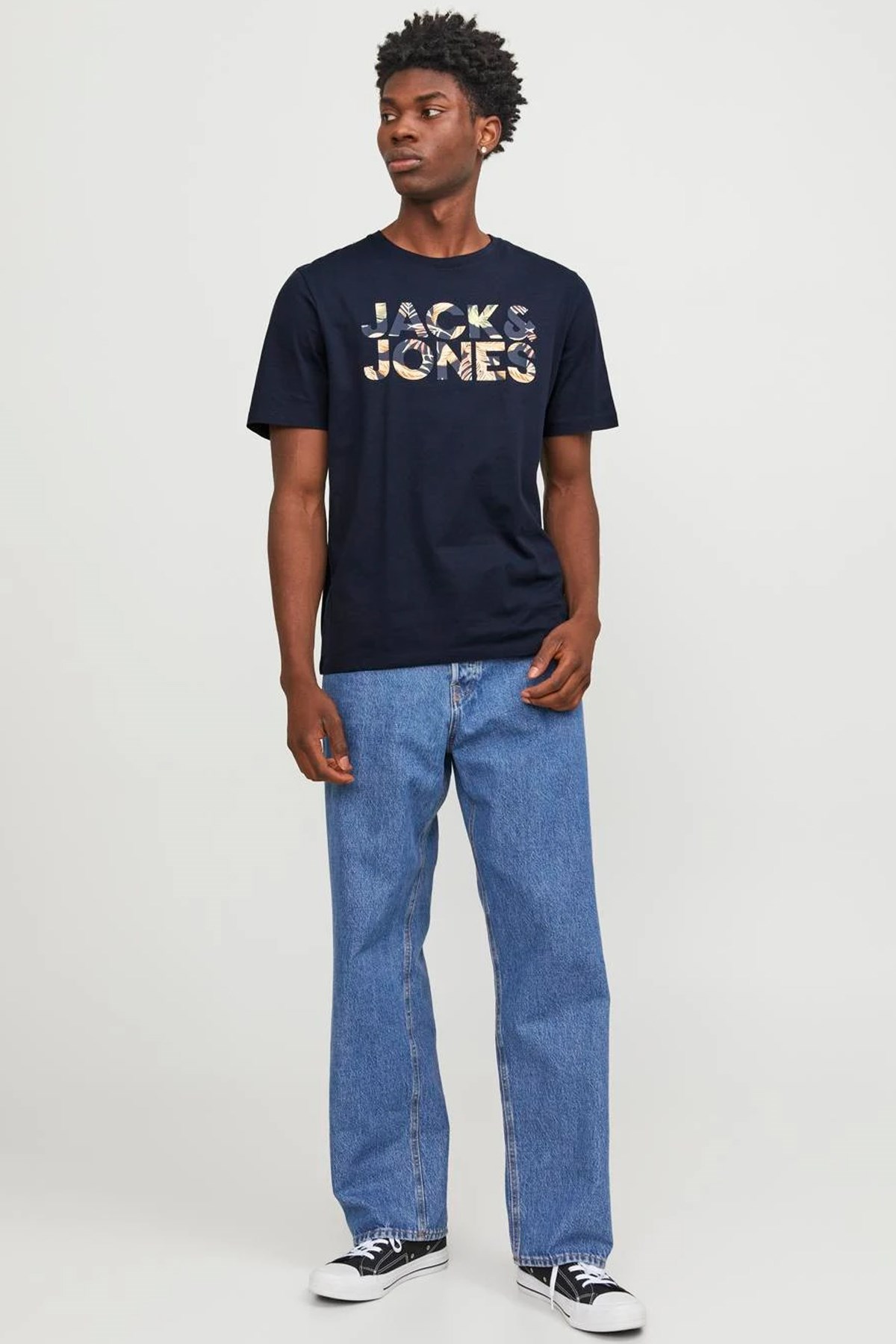 Jack & Jones Erkek Tişört 12250683 Lacivert