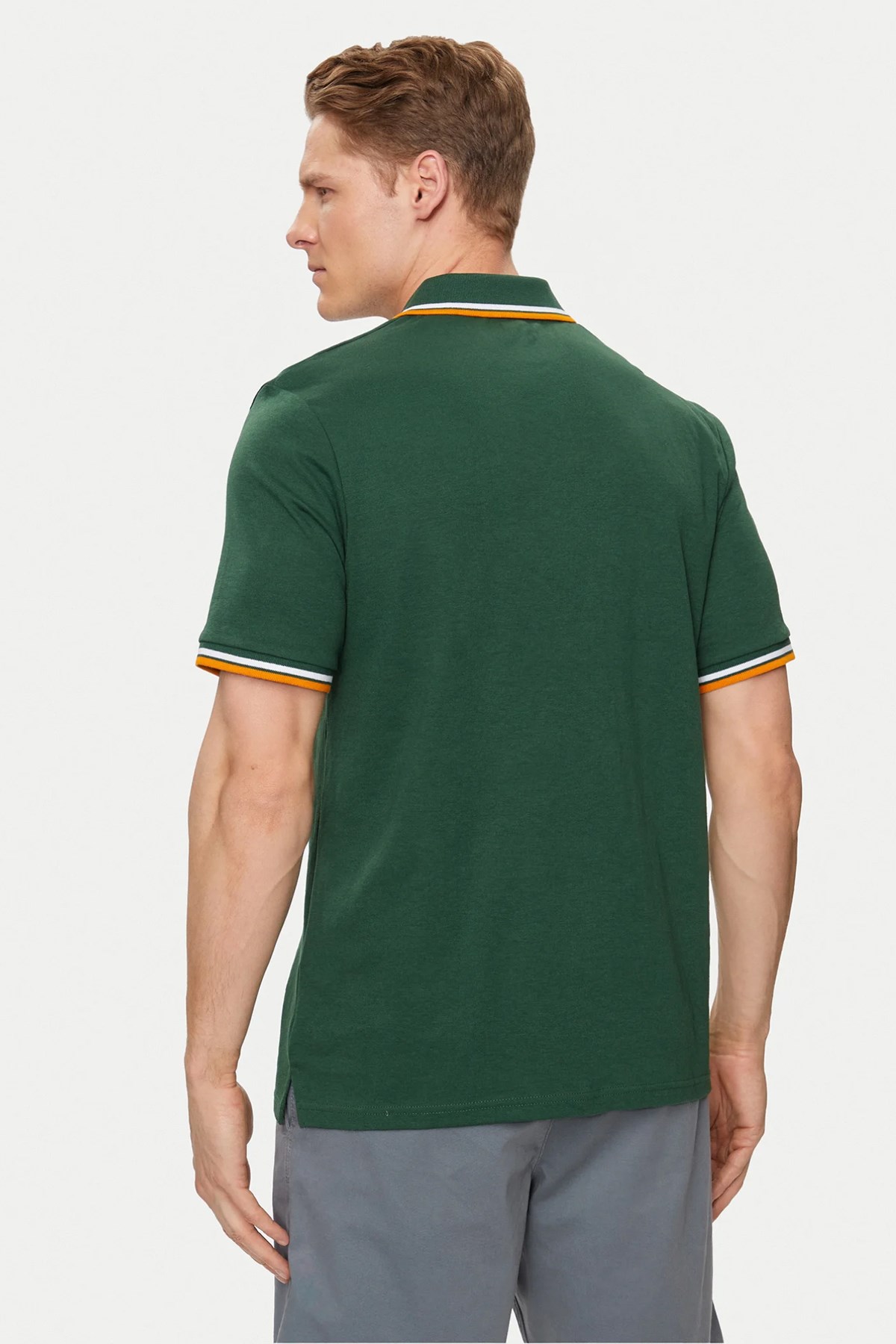 Jack & Jones Erkek Polo Yaka Tişört 12250736 Yeşil