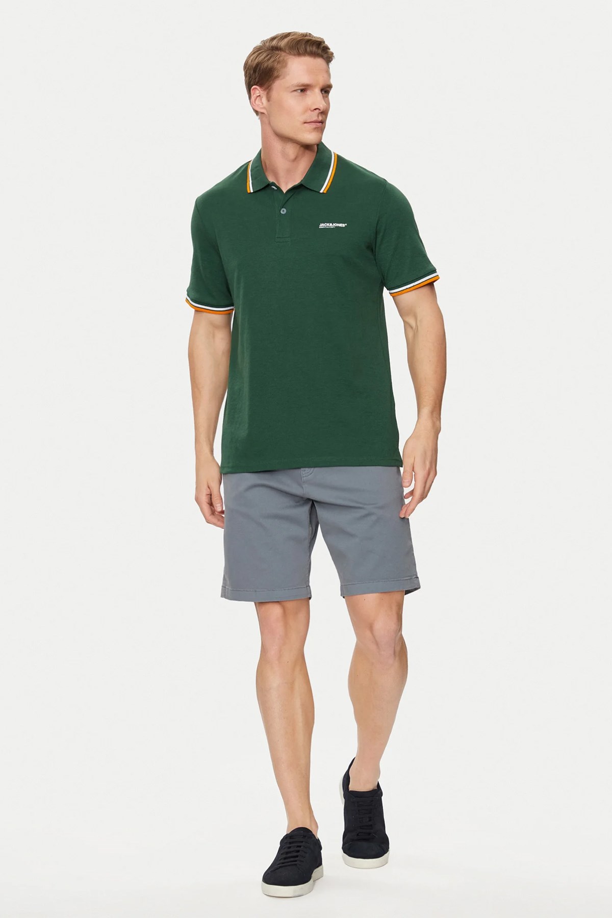 Jack & Jones Erkek Polo Yaka Tişört 12250736 Yeşil
