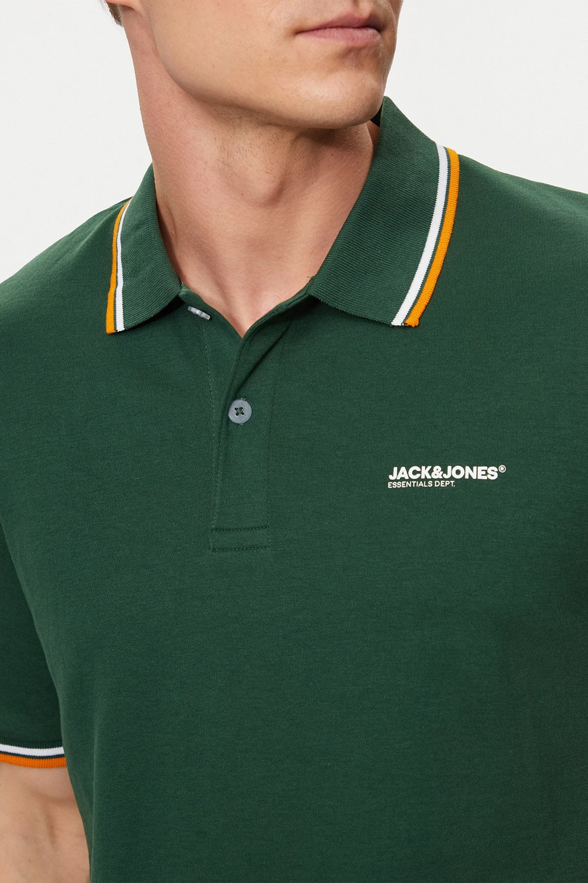 Jack & Jones Erkek Polo Yaka Tişört 12250736 Yeşil