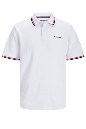 Jack & Jones Erkek Polo Yaka Tişört 12250736 Beyaz