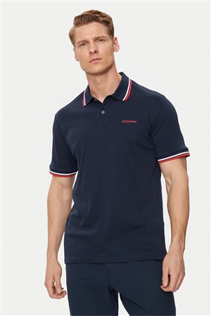 Jack & Jones Erkek Polo Yaka Tişört 12250736 Lacivert
