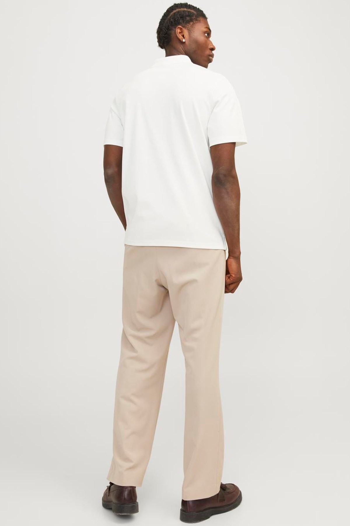Jack & Jones Erkek Polo Yaka Tişört 12251180 Beyaz