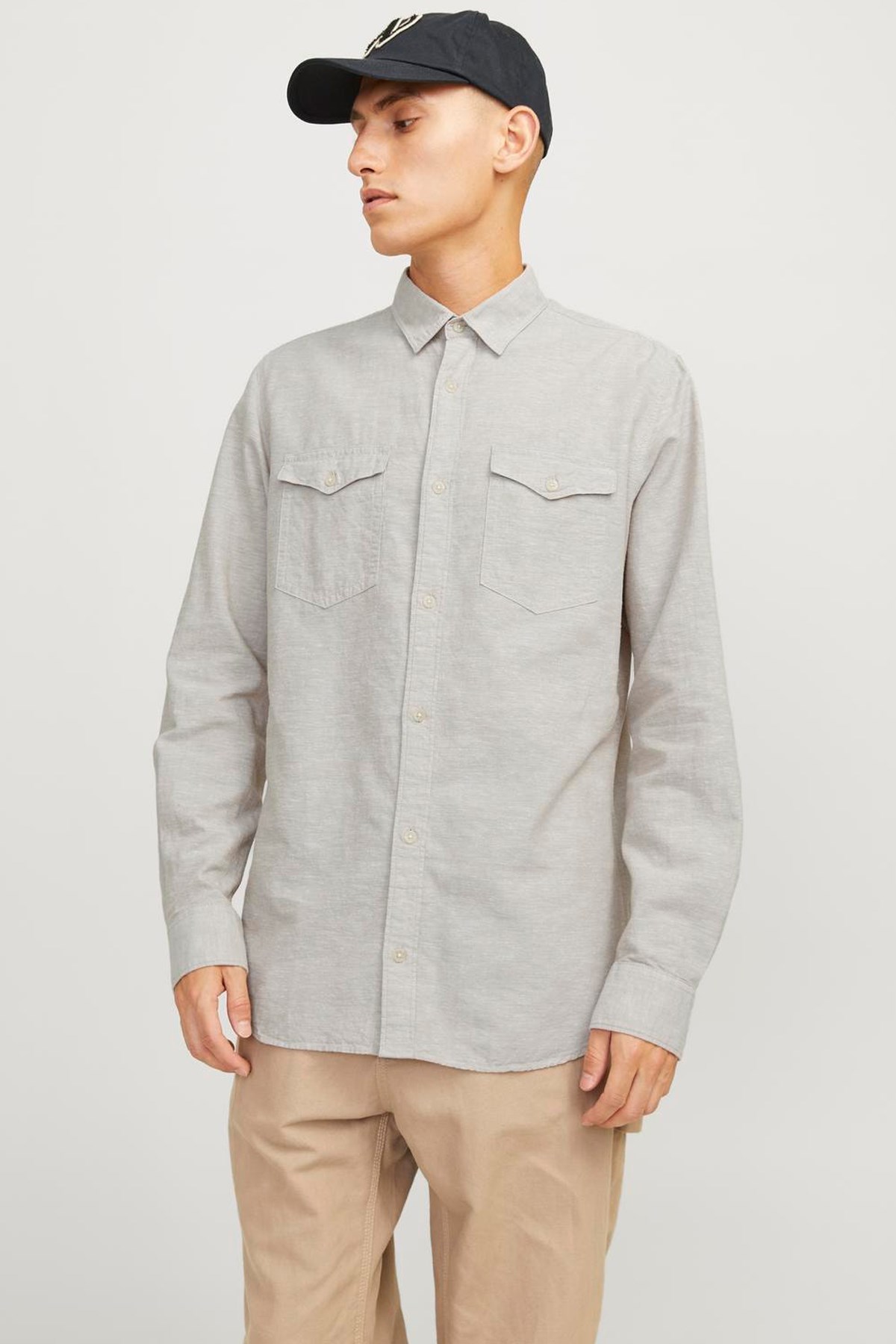 Jack & Jones Erkek Gömlek 12251713 Bej