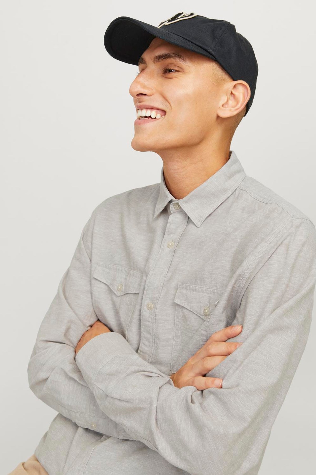 Jack & Jones Erkek Gömlek 12251713 Bej