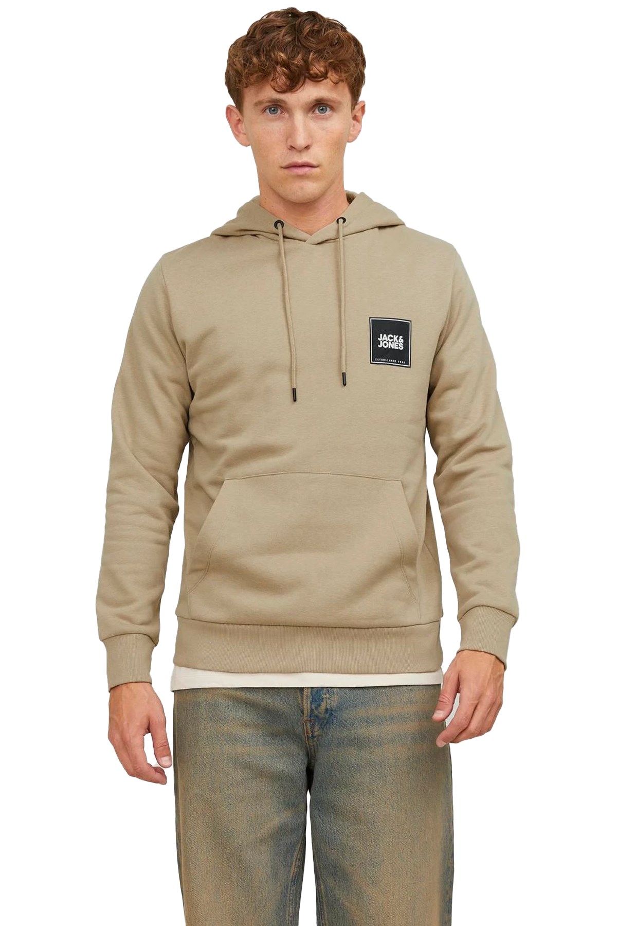 Jack & Jones Jjerover Erkek Sweatshirt 12251998 Bej