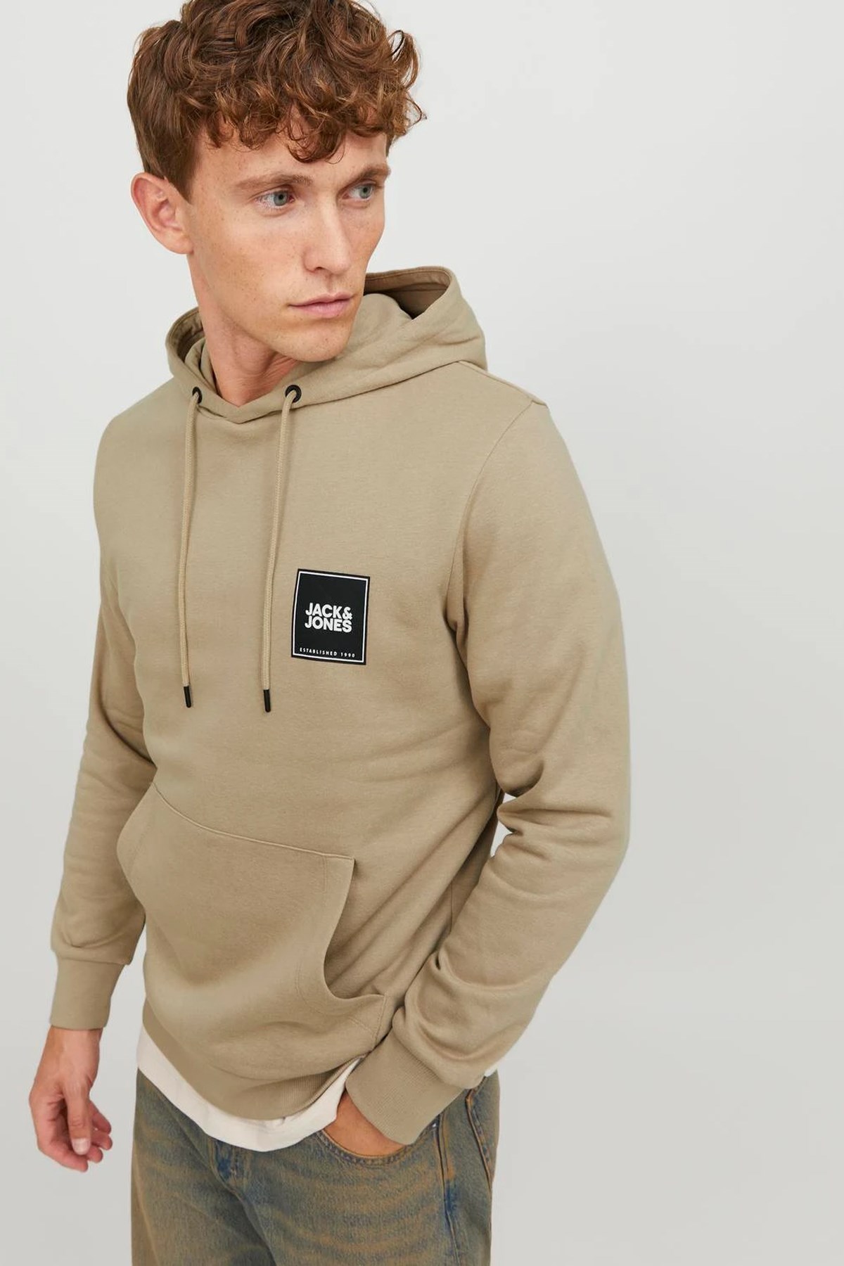 Jack & Jones Jjerover Erkek Sweatshirt 12251998 Bej