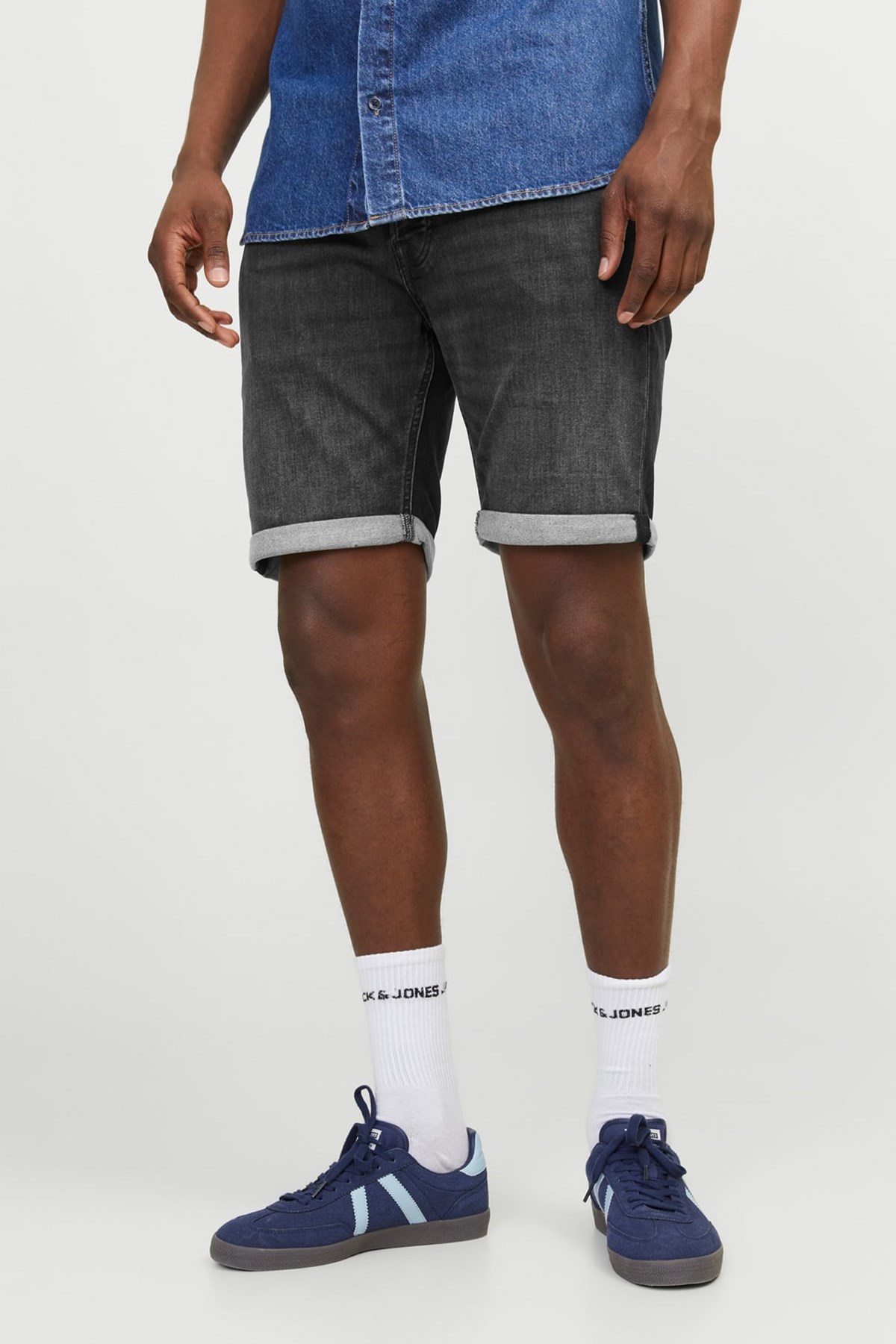 Jack & Jones Erkek Kot Şort 12252246 Siyah