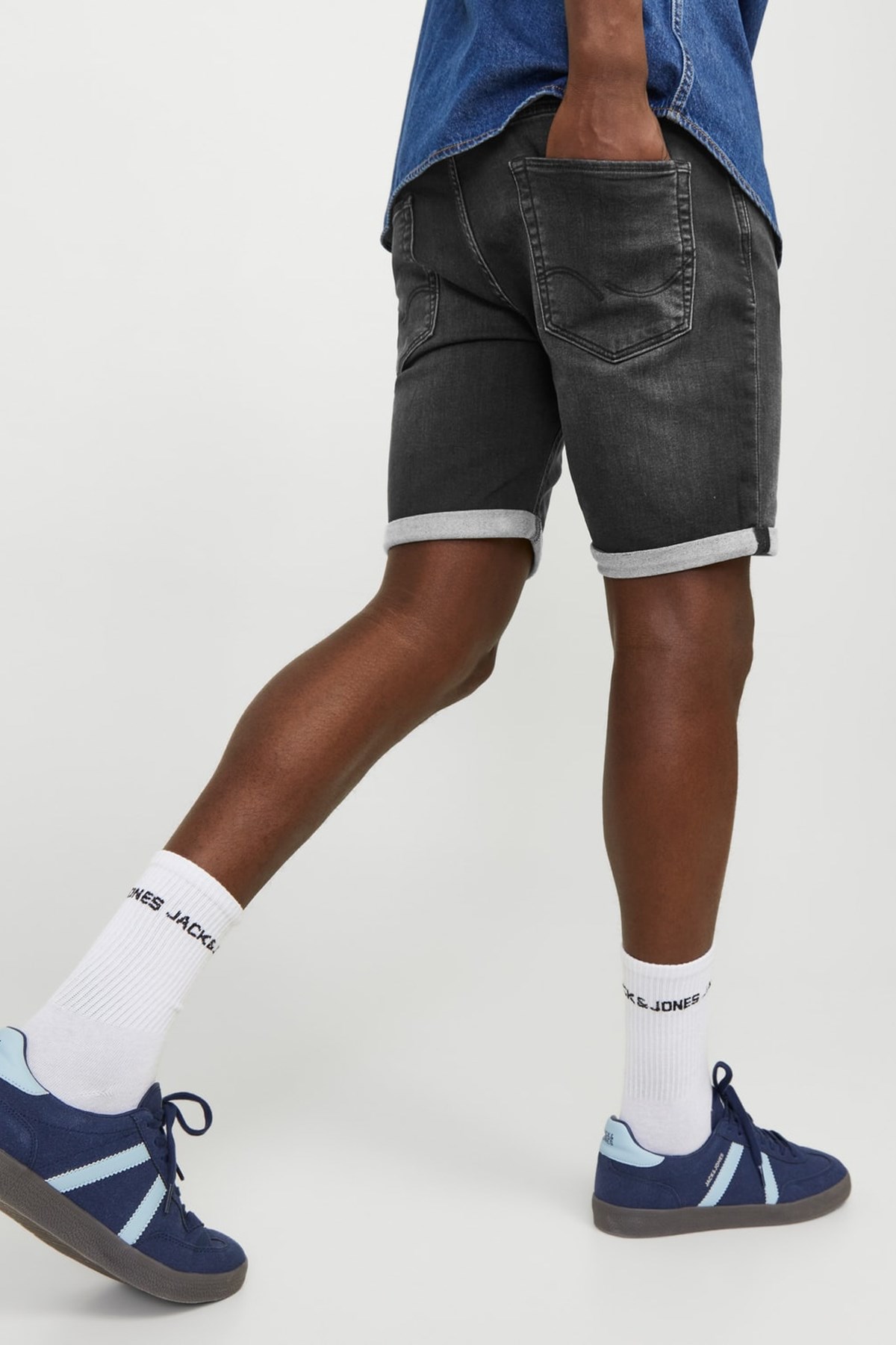 Jack & Jones Erkek Kot Şort 12252246 Siyah