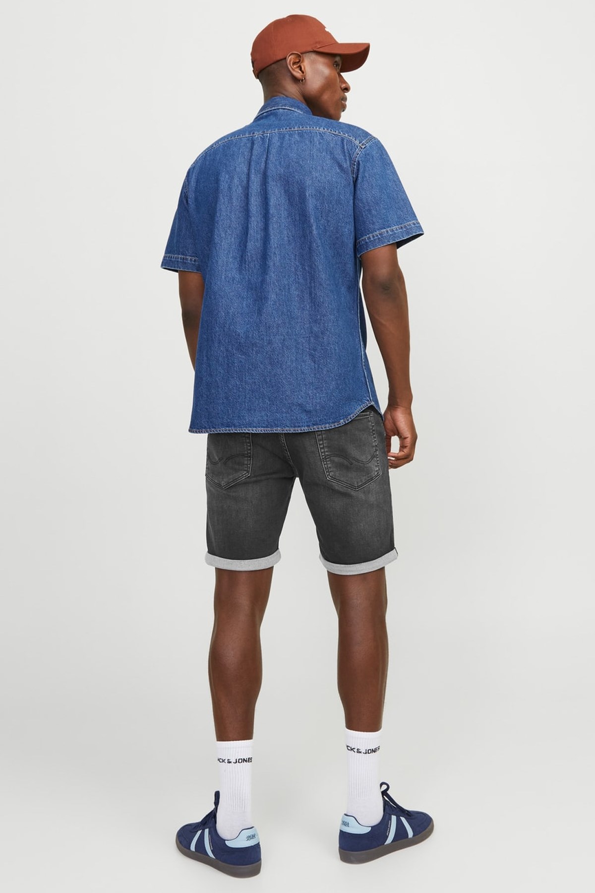 Jack & Jones Erkek Kot Şort 12252246 Siyah