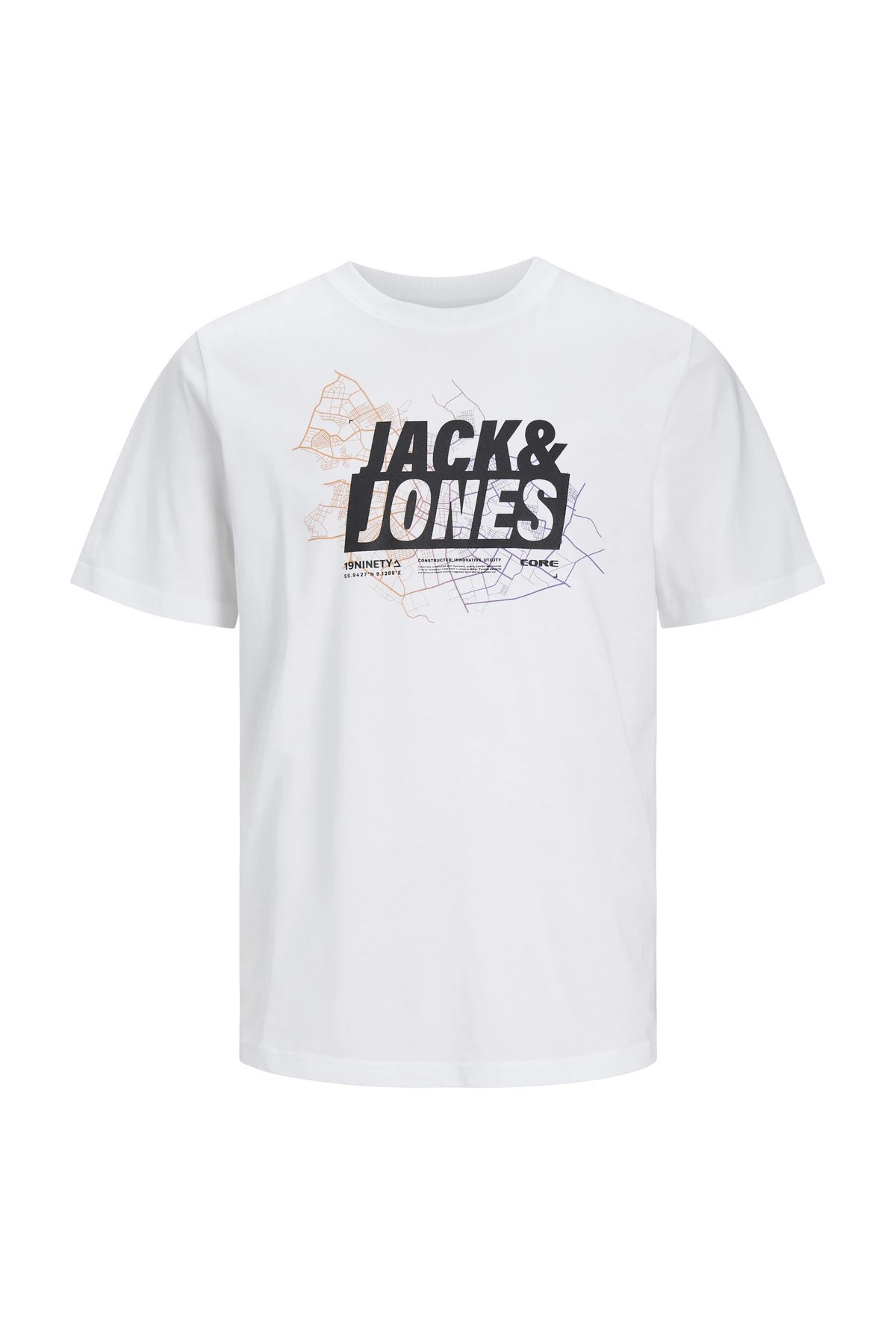 Jack & Jones Erkek Tişört 12252376 Beyaz