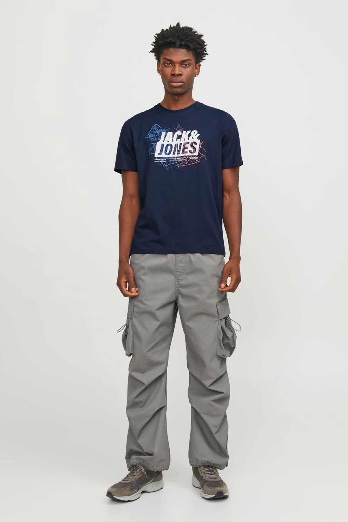 Jack & Jones Erkek Tişört 12252376 Lacivert