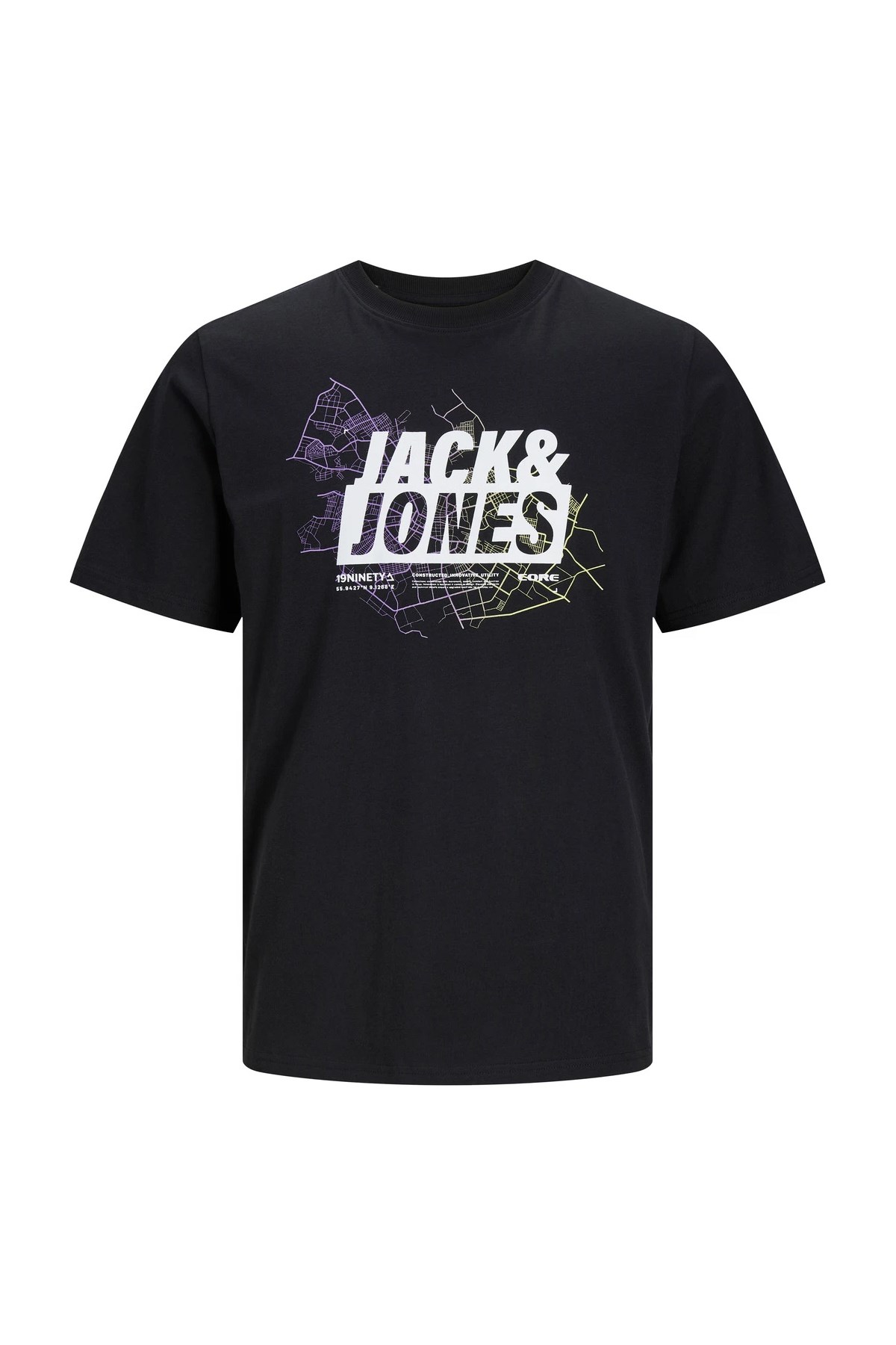 Jack & Jones Erkek Tişört 12252376 Siyah