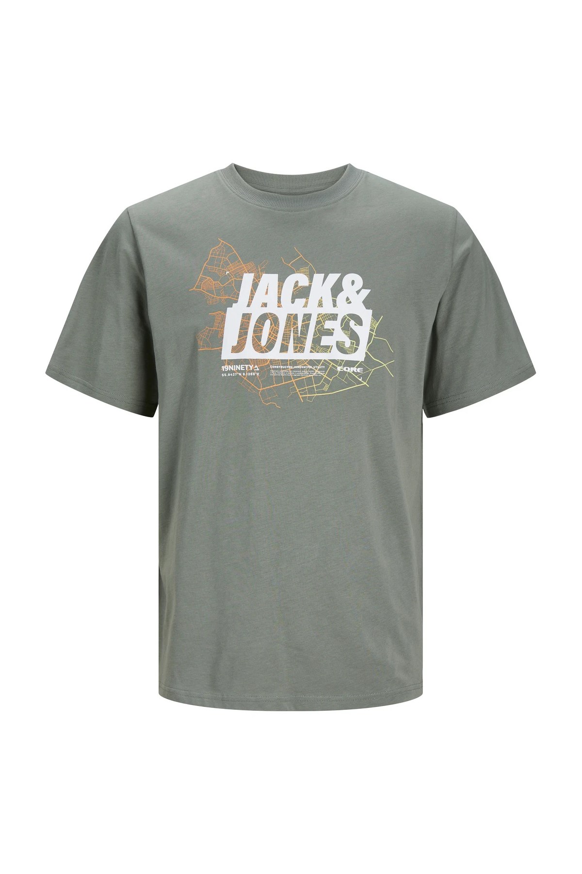 Jack & Jones Erkek Tişört 12252376 Yeşil