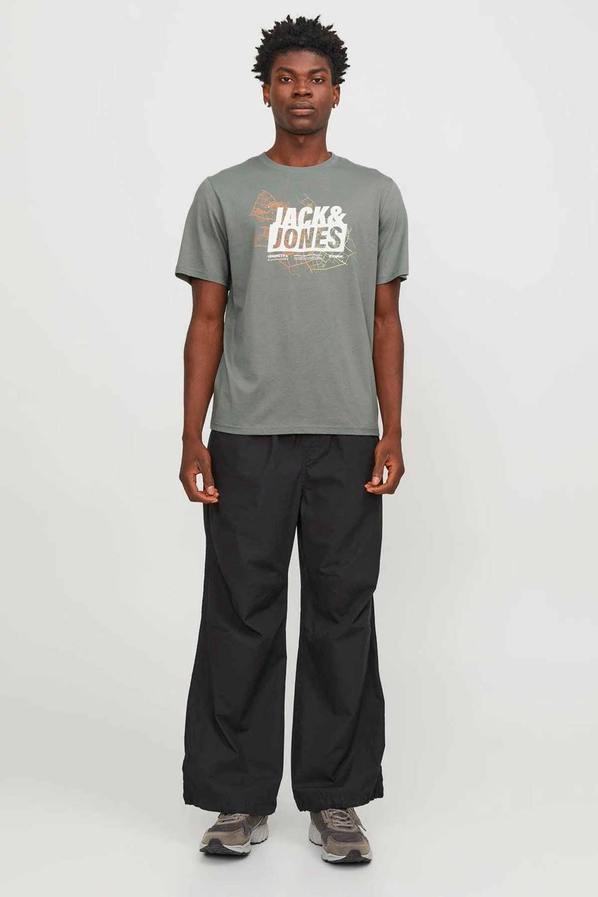 Jack & Jones Erkek Tişört 12252376 Yeşil