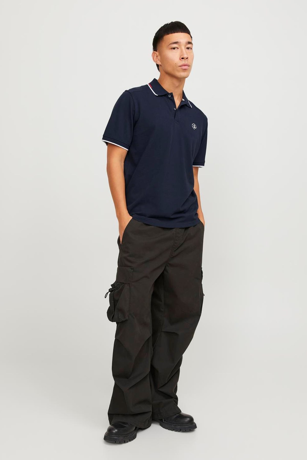 Jack & Jones Erkek Polo Yaka Tişört 12252395 Mavi