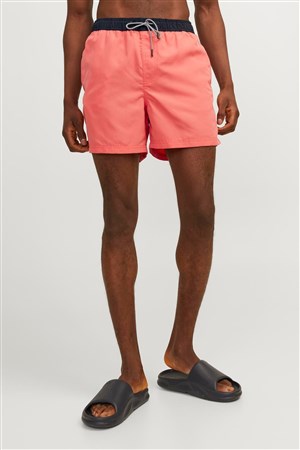 Jack & Jones Erkek Deniz Şortu 12253129 Kırmızı