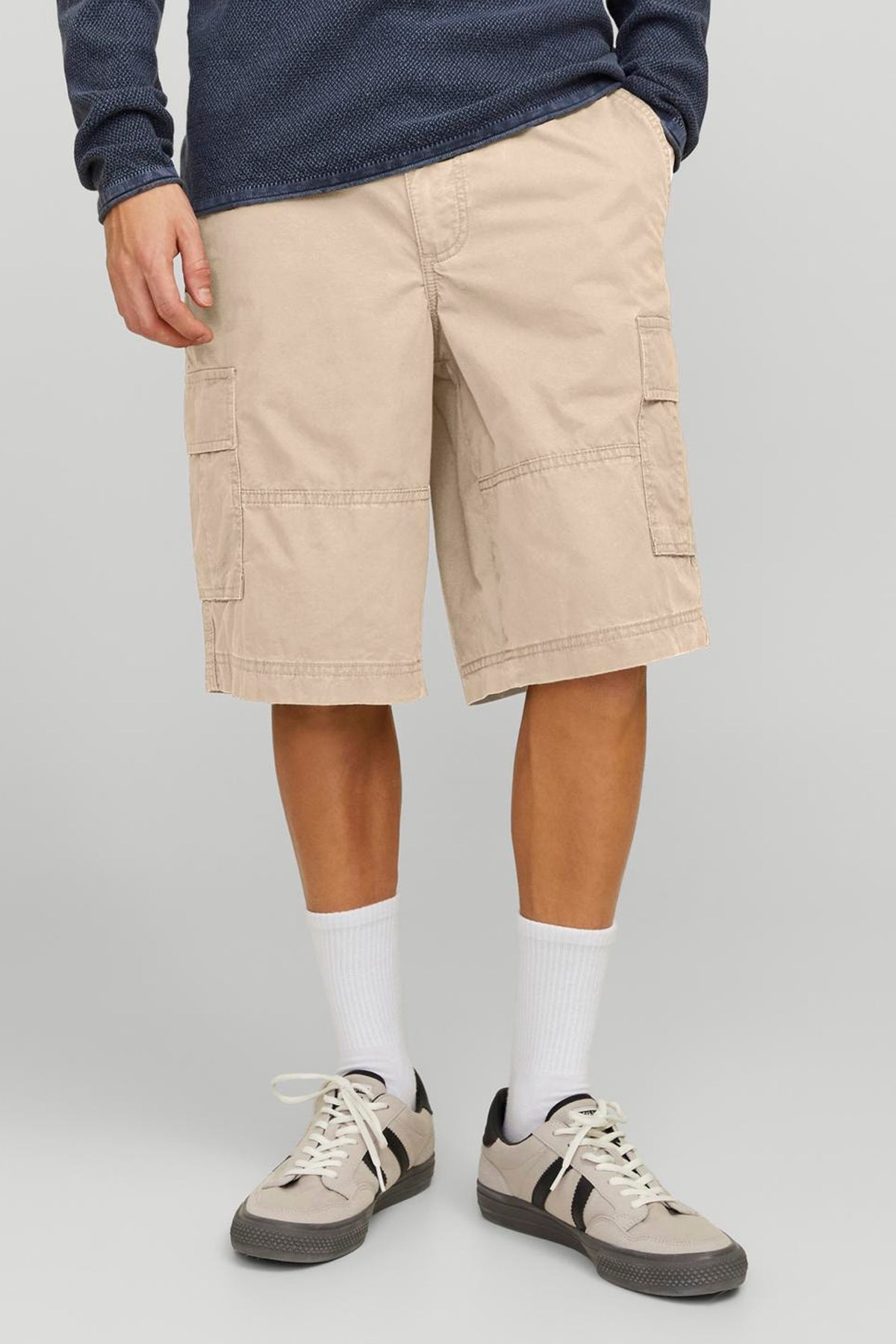 Jack & Jones Erkek Kargo Şort 12253222 Bej