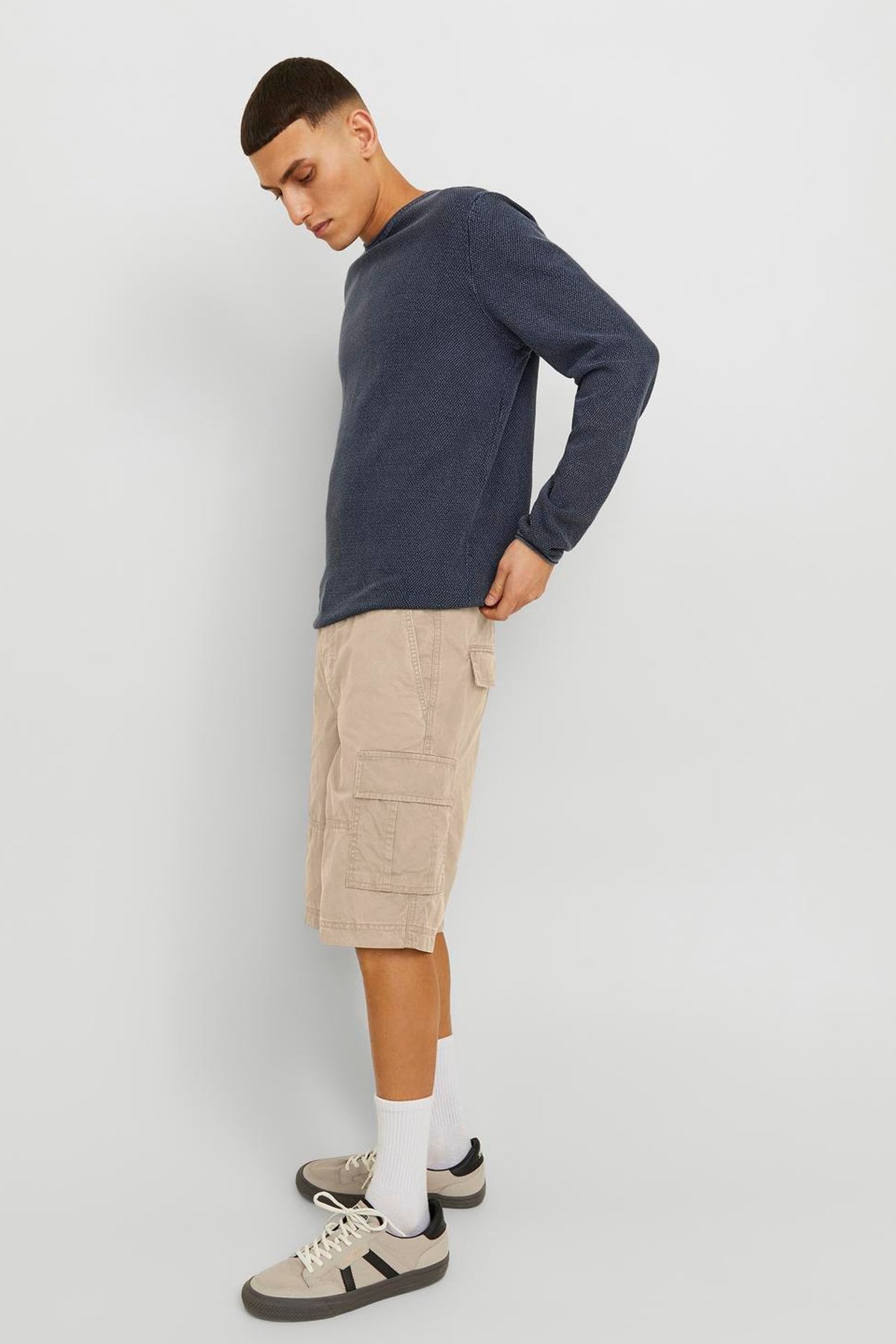 Jack & Jones Erkek Kargo Şort 12253222 Bej