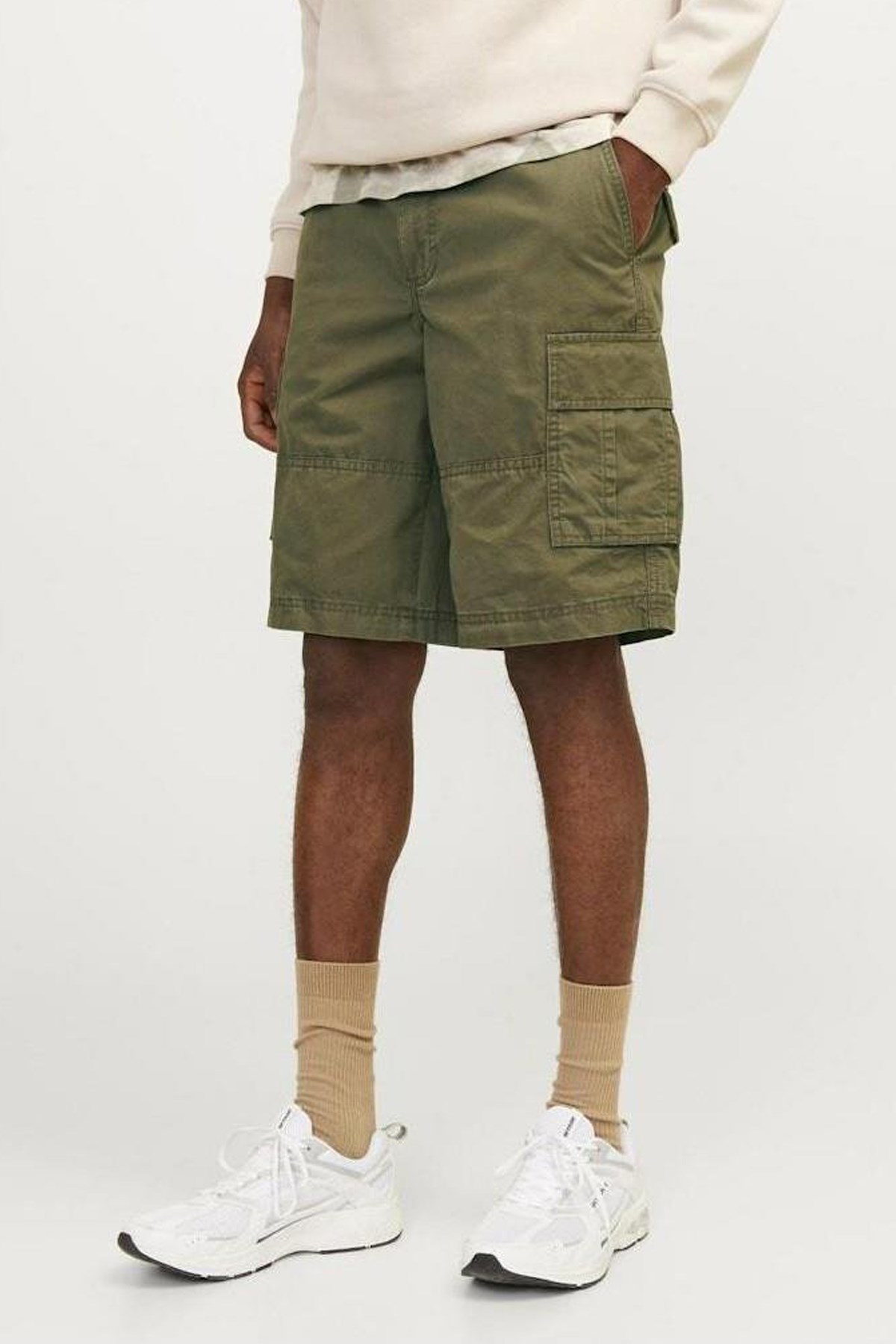 Jack & Jones Erkek Kargo Şort 12253222 Haki