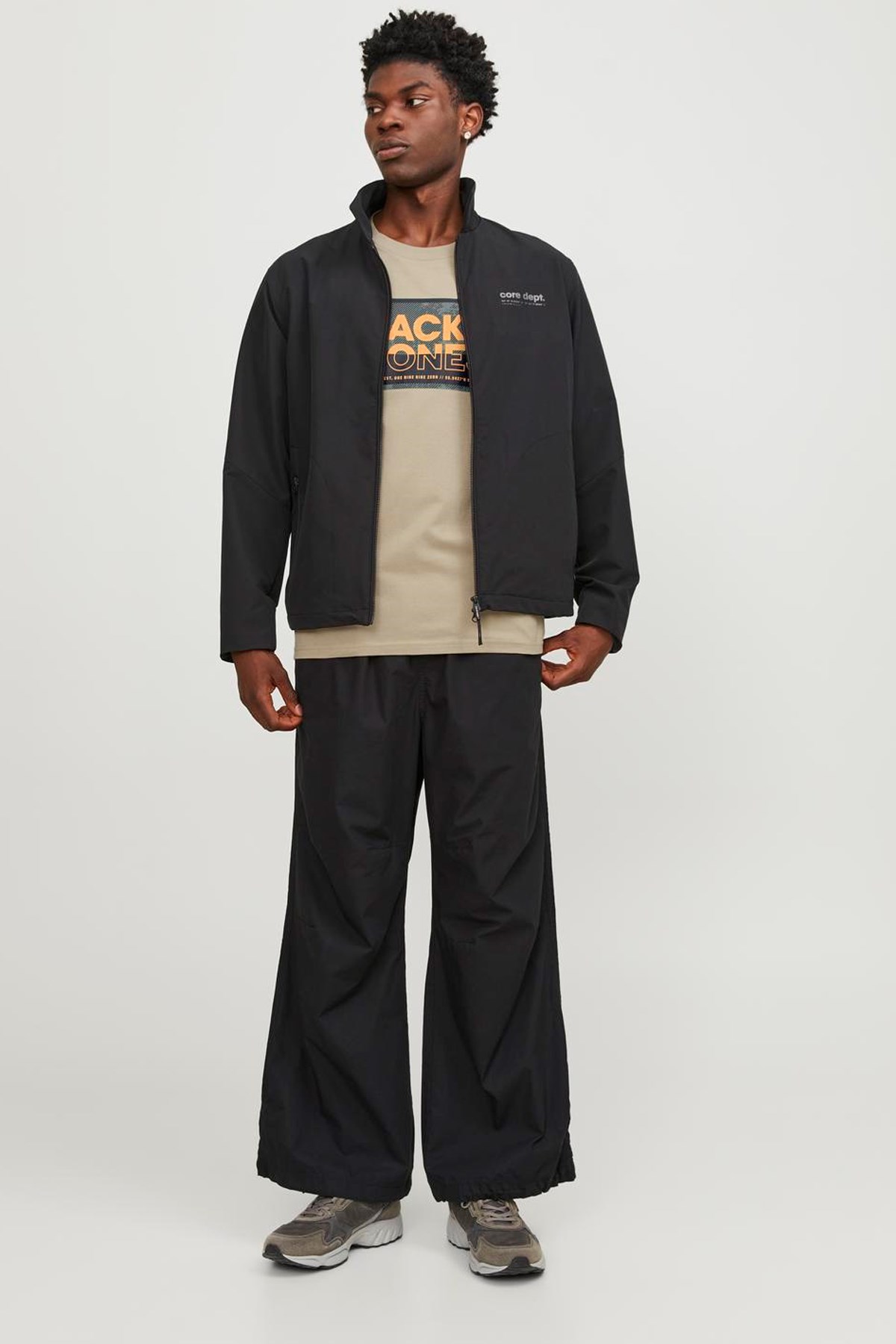 Jack & Jones Erkek Tişört 12253442 Bej